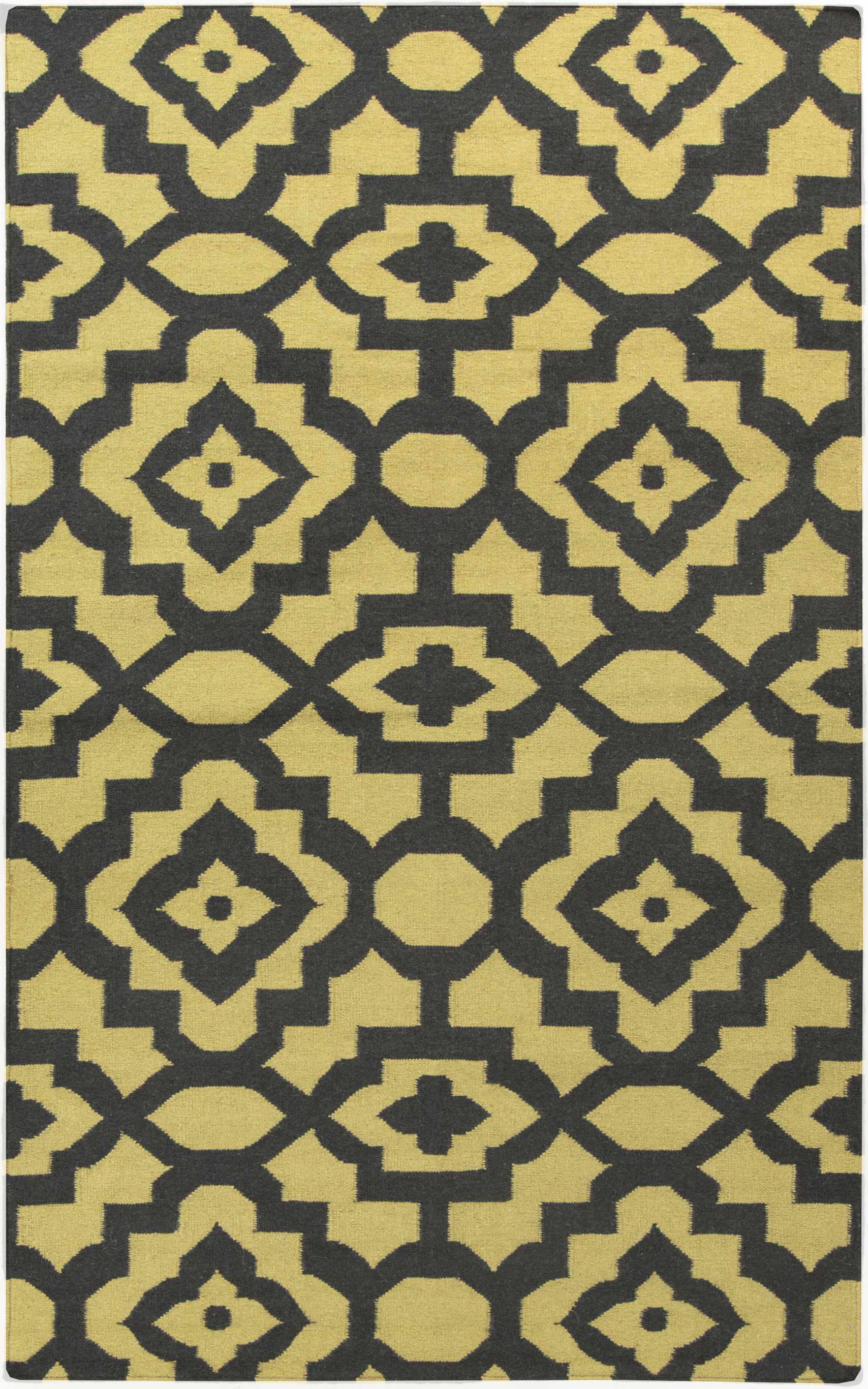 Coatopa 2' x 3' Flat Weave Moroccan Trellis Wool Area Rug - Hauteloom
