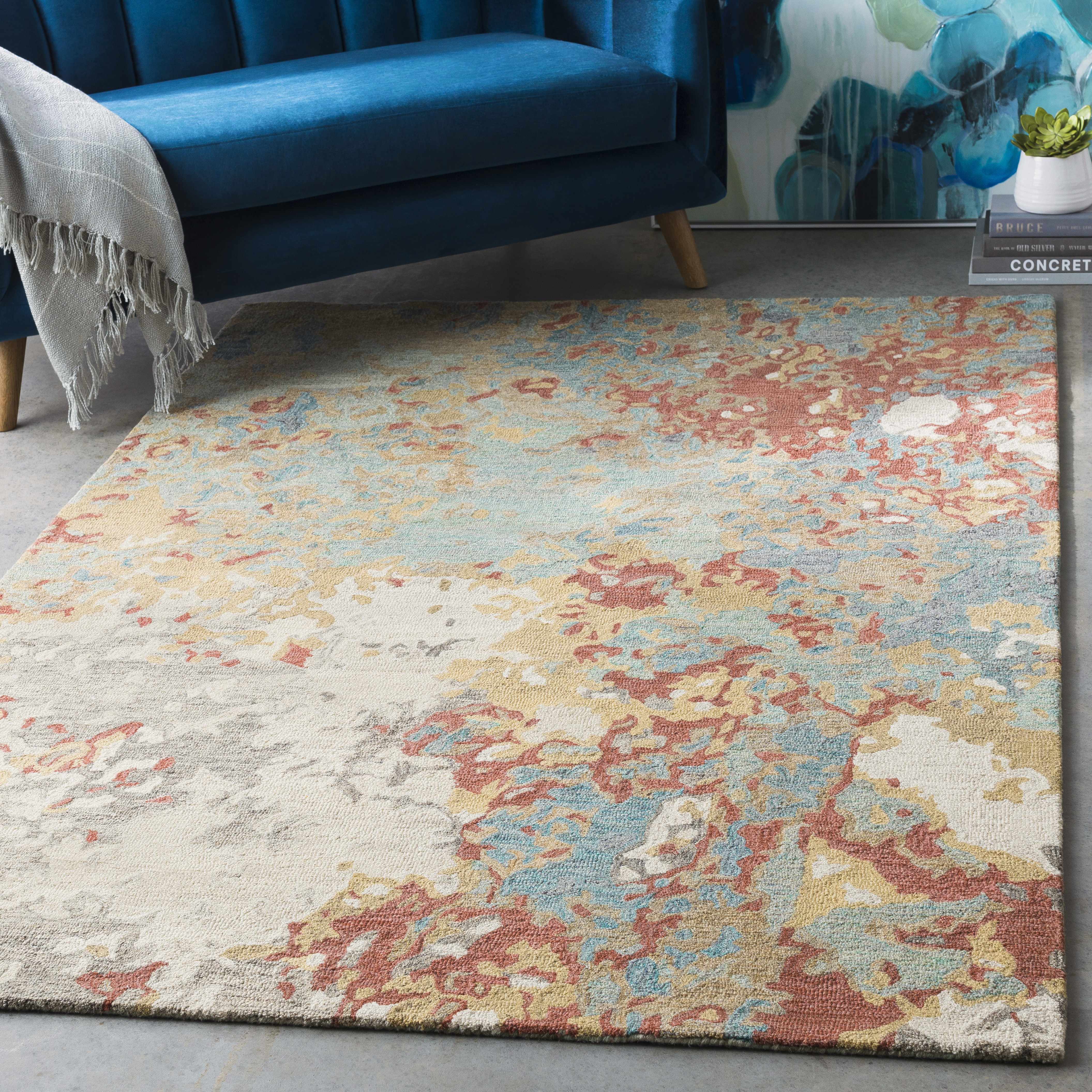 Thurman 5' x 7'6in Modern Wool Area Rug - Hauteloom