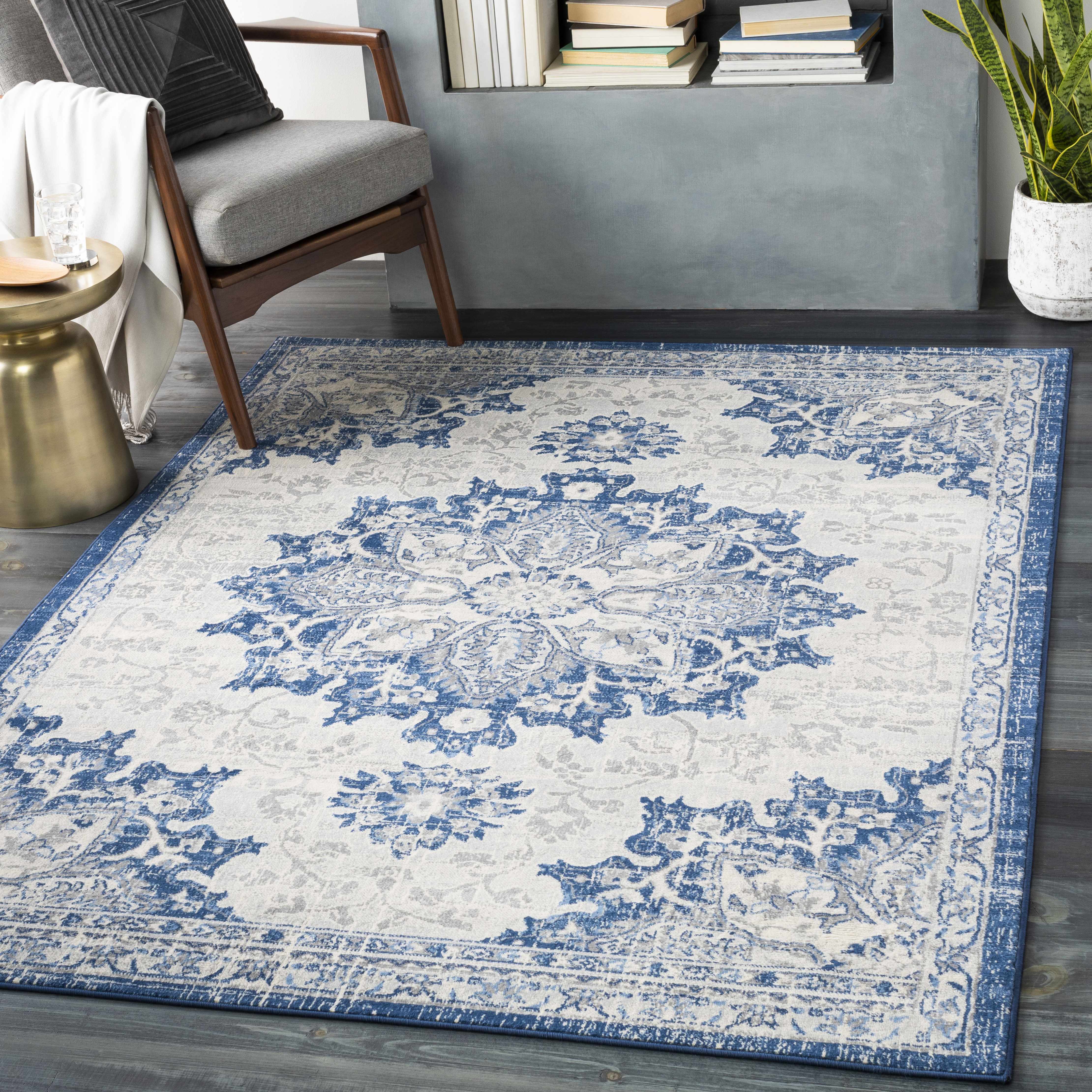 Points 8'10in x 12'3in Updated Traditional Area Rug - Hauteloom
