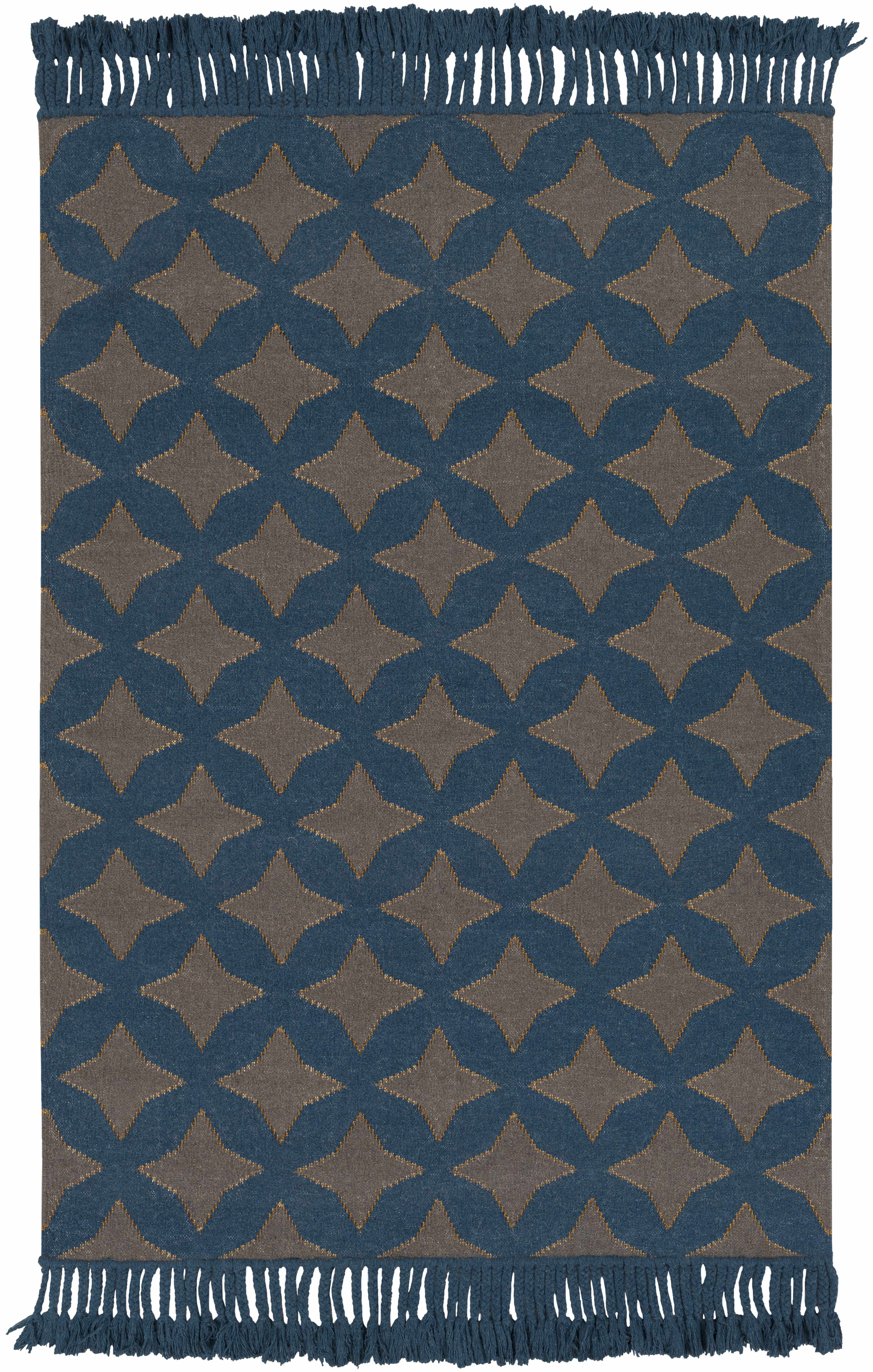 Stonyford 5' x 7'6in Modern Flat Weave Moroccan Bohemian Wool Area Rug - Hauteloom
