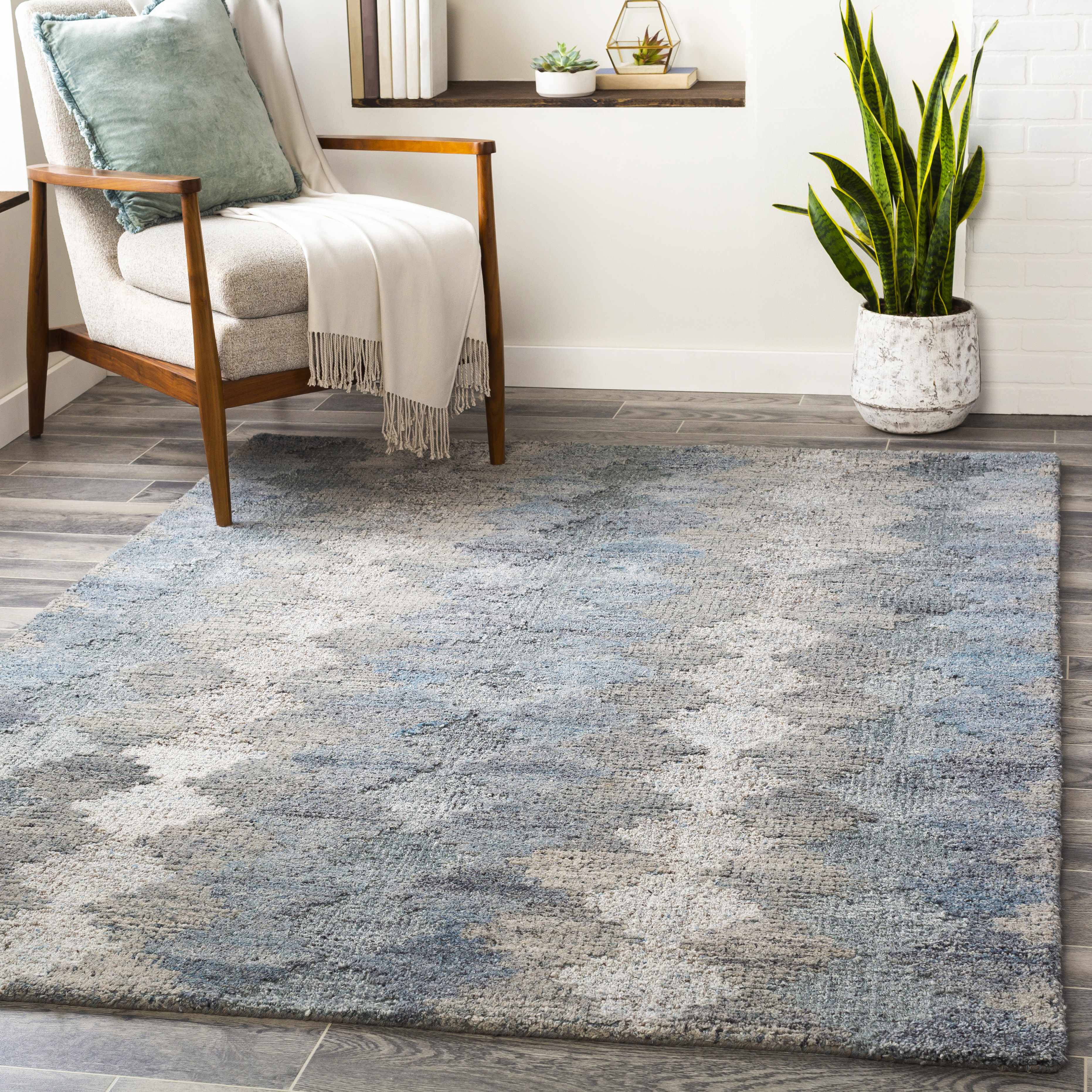 Hale 5' x 7'6in Bohemian/ Wool Area Rug - Hauteloom