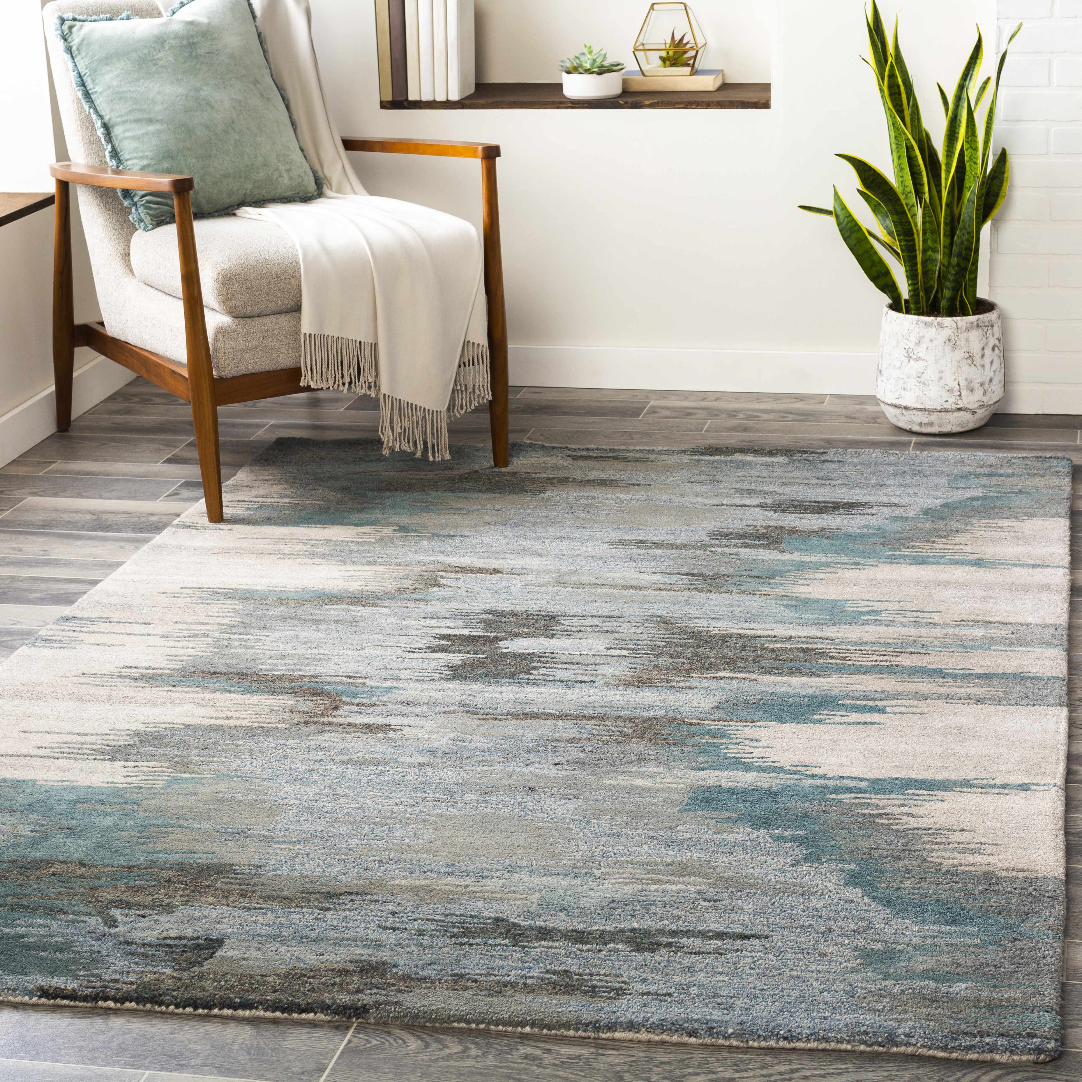 Steen 5' x 7'6in Bohemian/ Wool Area Rug - Hauteloom