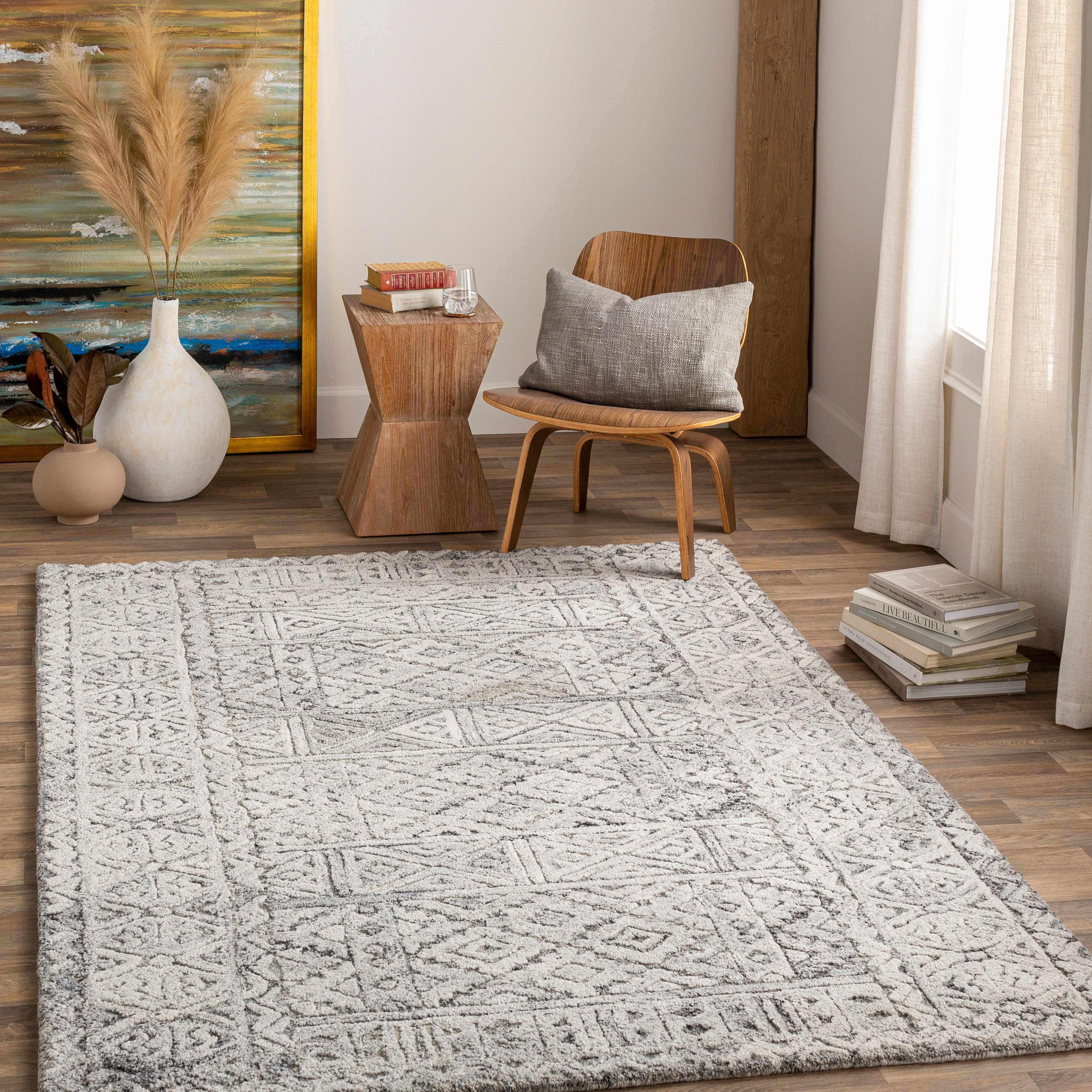 Roopville 8' x 10' Wool Area Rug - Hauteloom