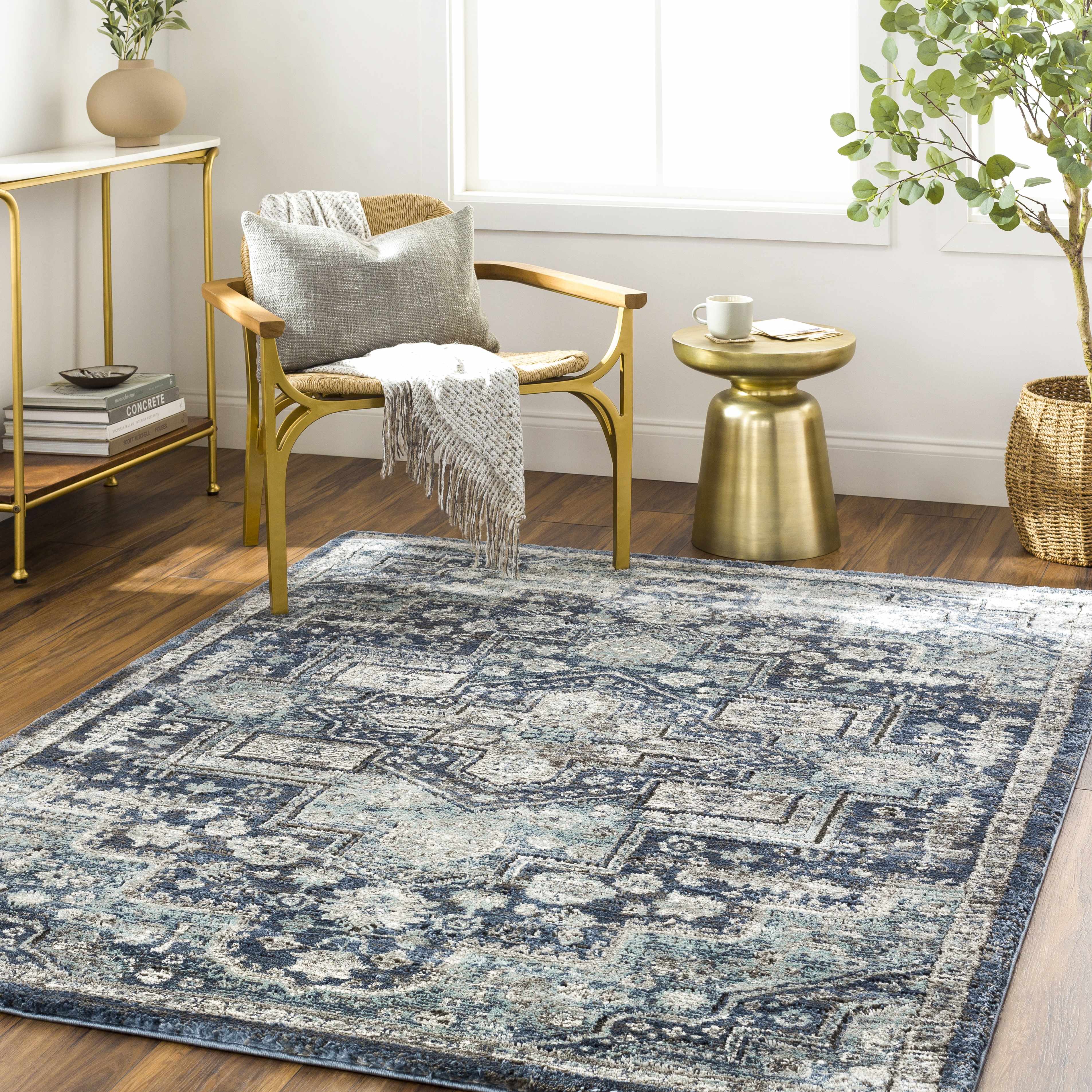 Welby 5'3in x 7' Updated Traditional Farmhouse Area Rug - Hauteloom