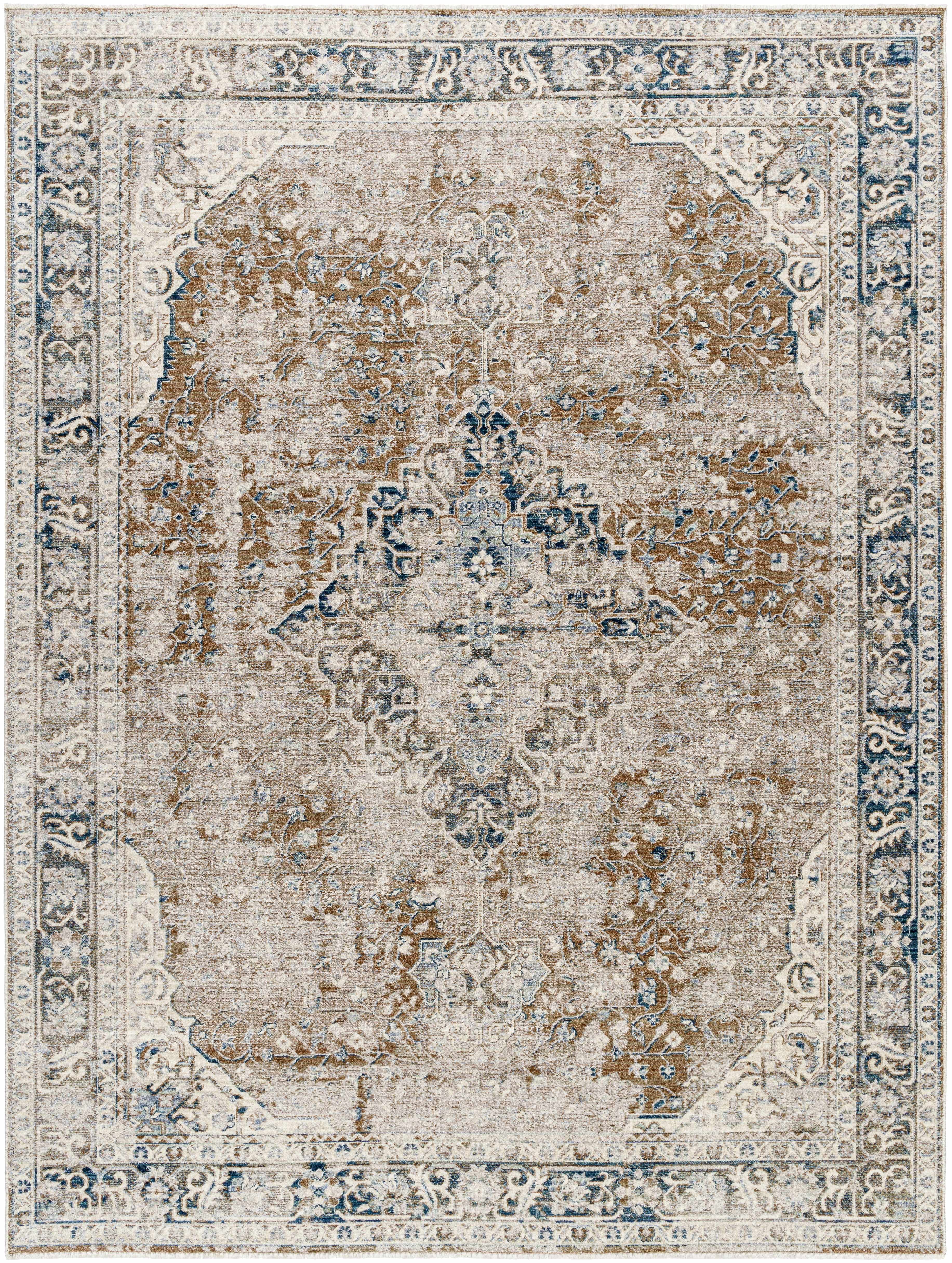 Jemma 5'3in x 7'6in Traditional Area Rug - Hauteloom