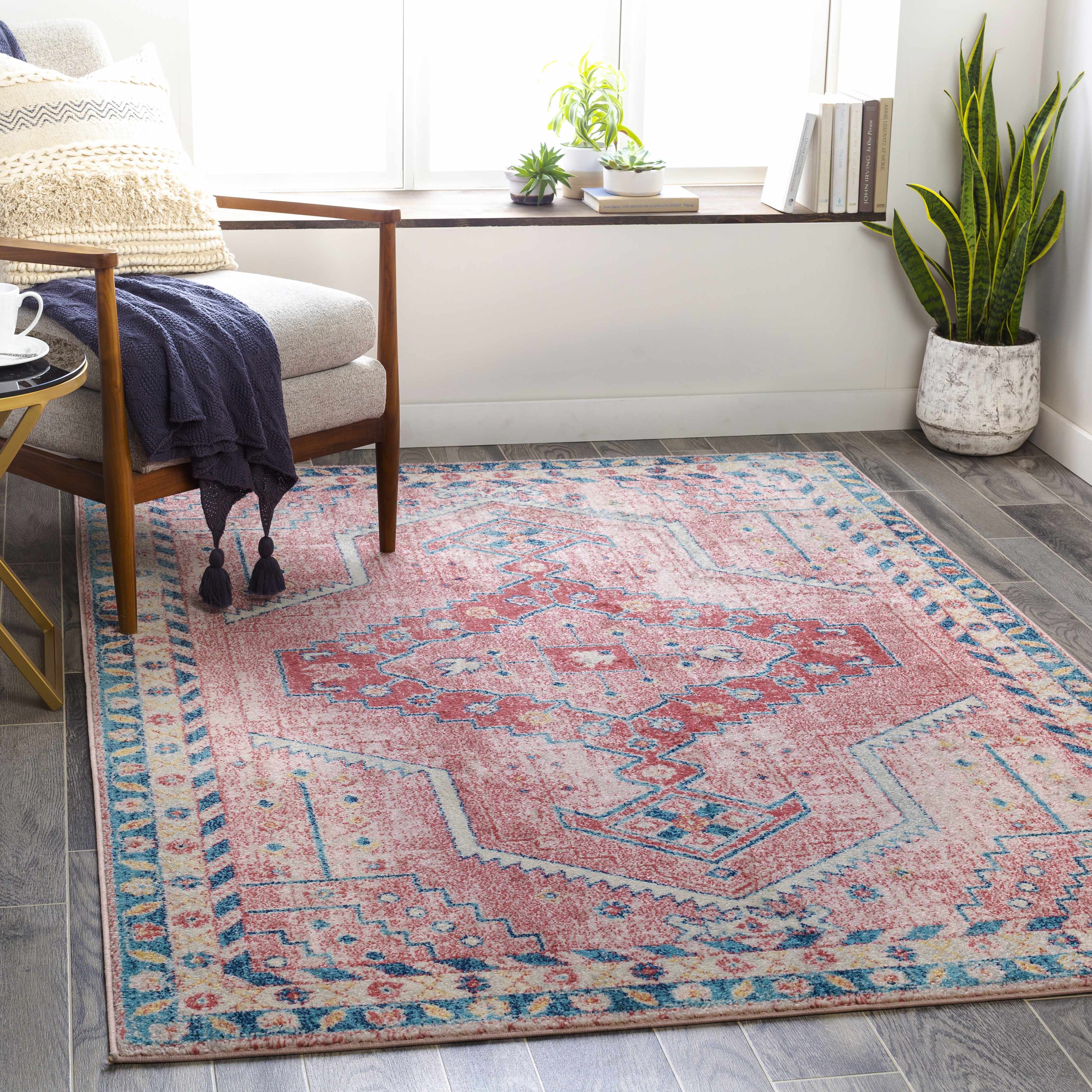 Conder 6'7in x 9' Traditional Area Rug - Hauteloom