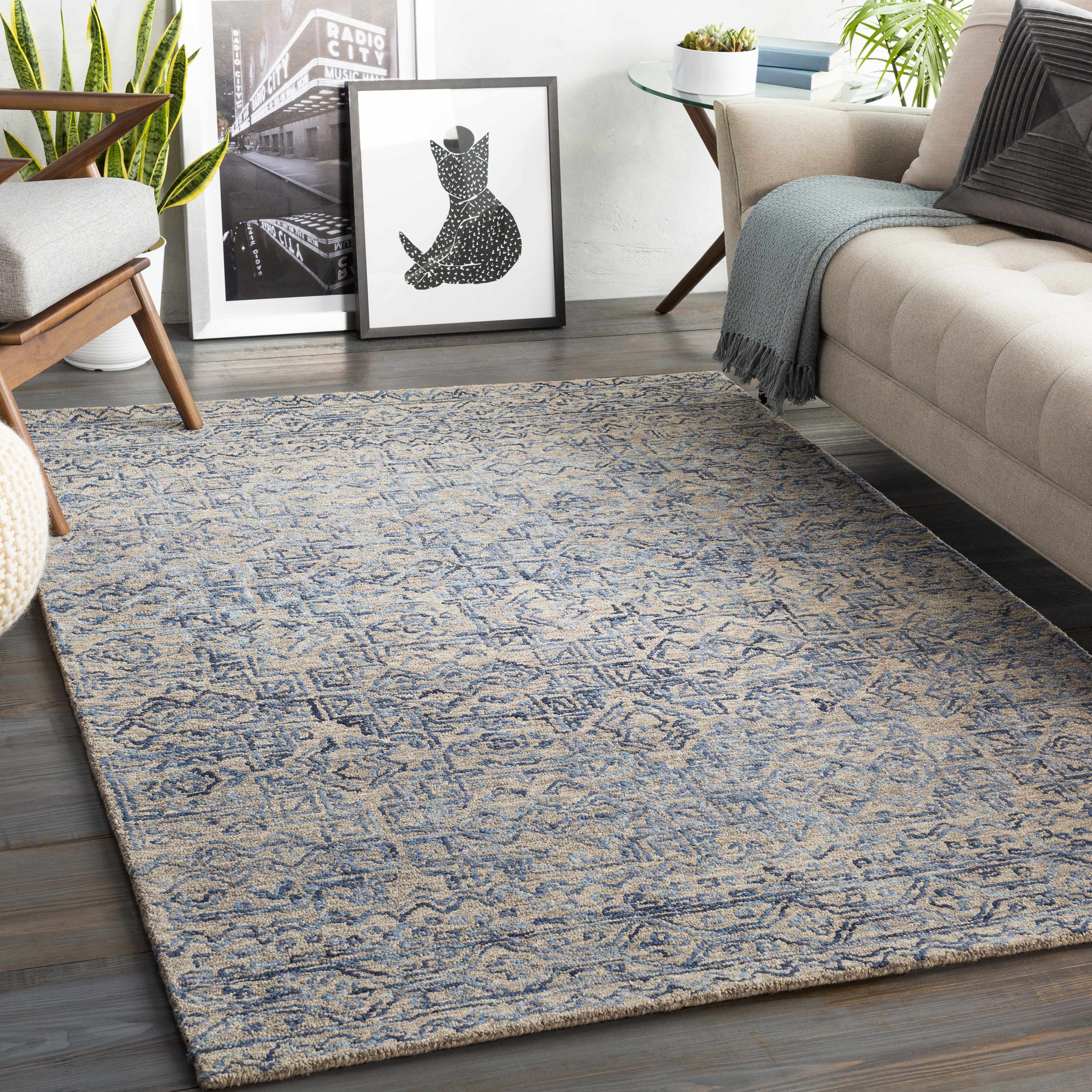 Radisson 8' x 10' Transitional Wool Area Rug - Hauteloom