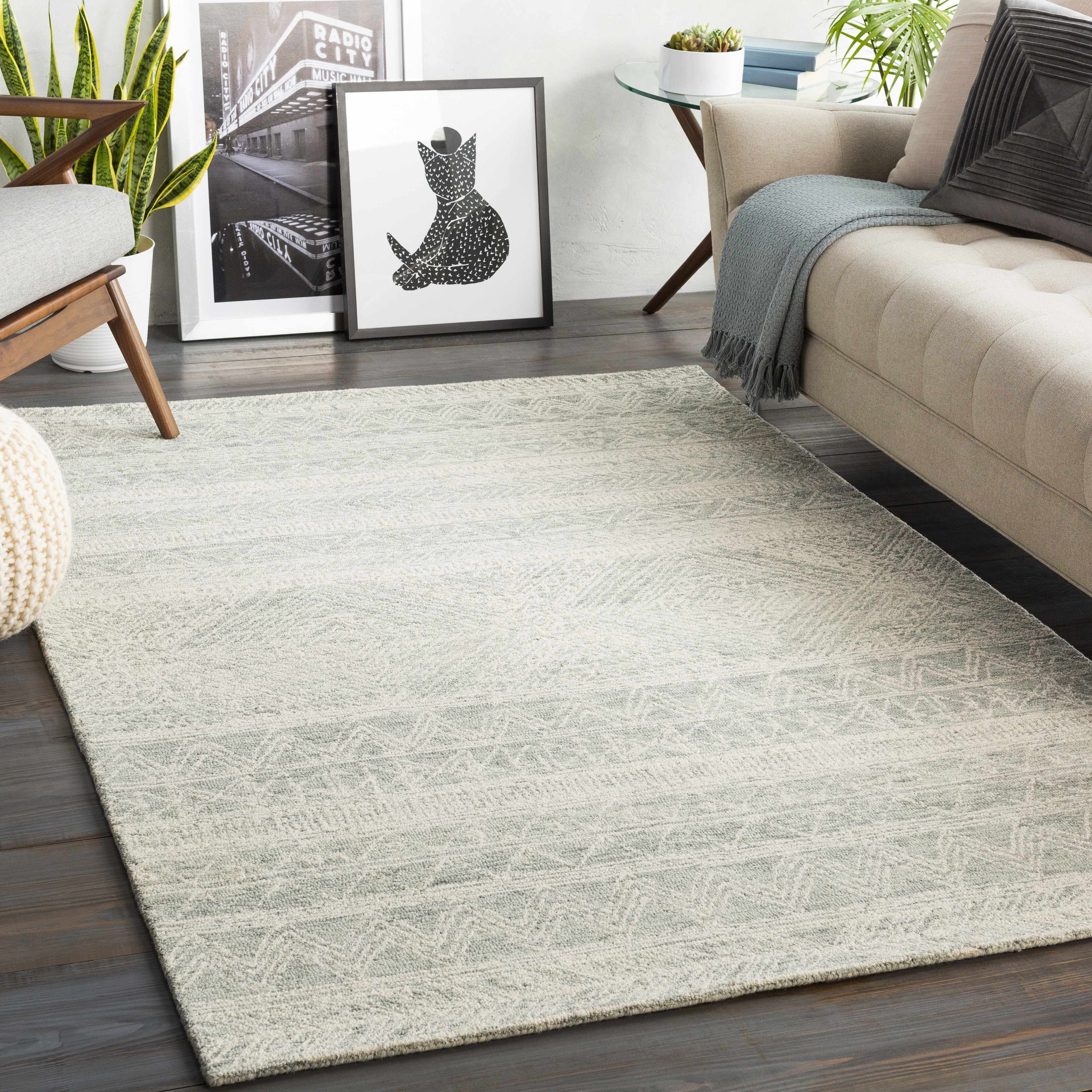 Grahn 6' x 9' Bohemian/ Wool Area Rug - Hauteloom
