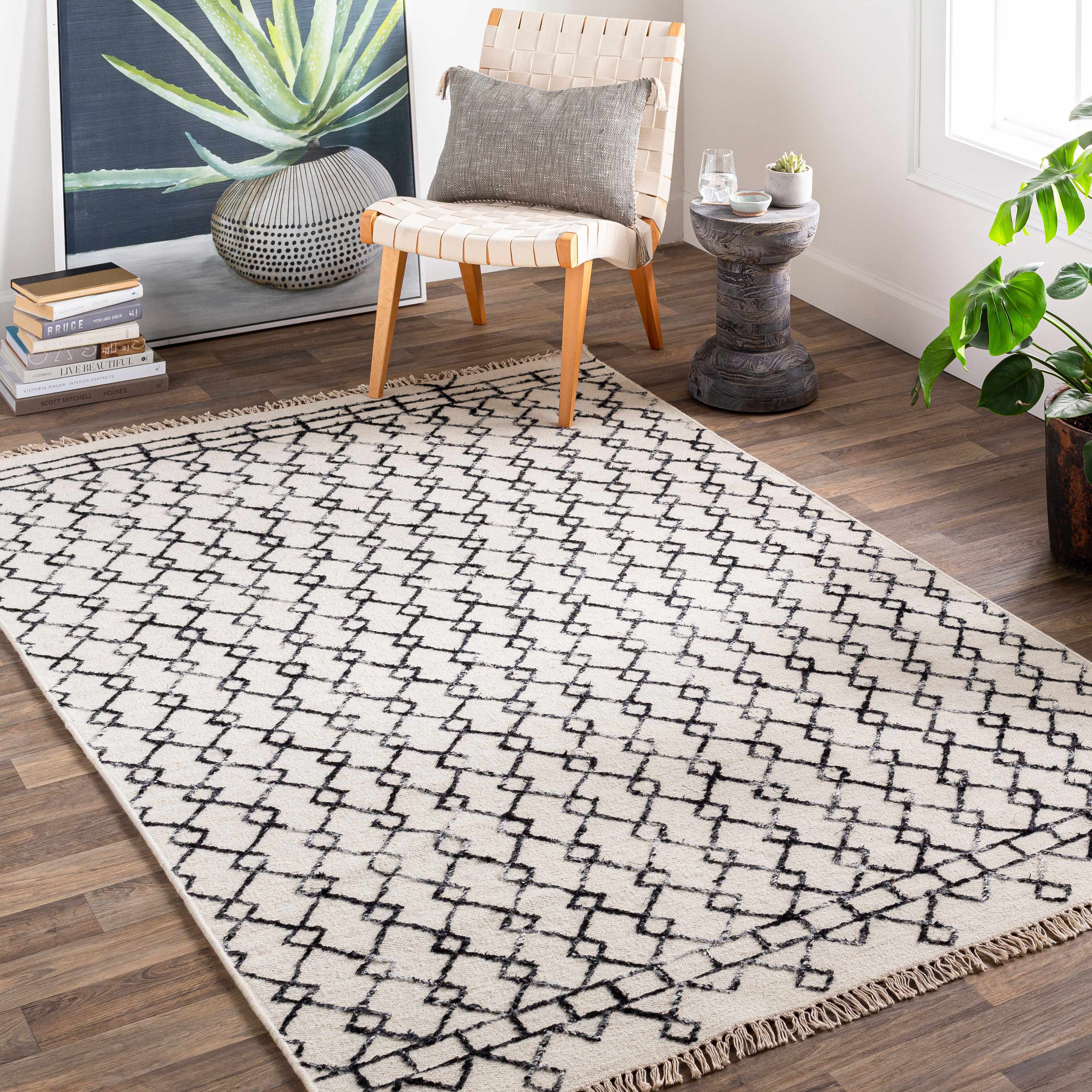 Snellville 8' x 10' Bohemian/ Wool Area Rug - Hauteloom