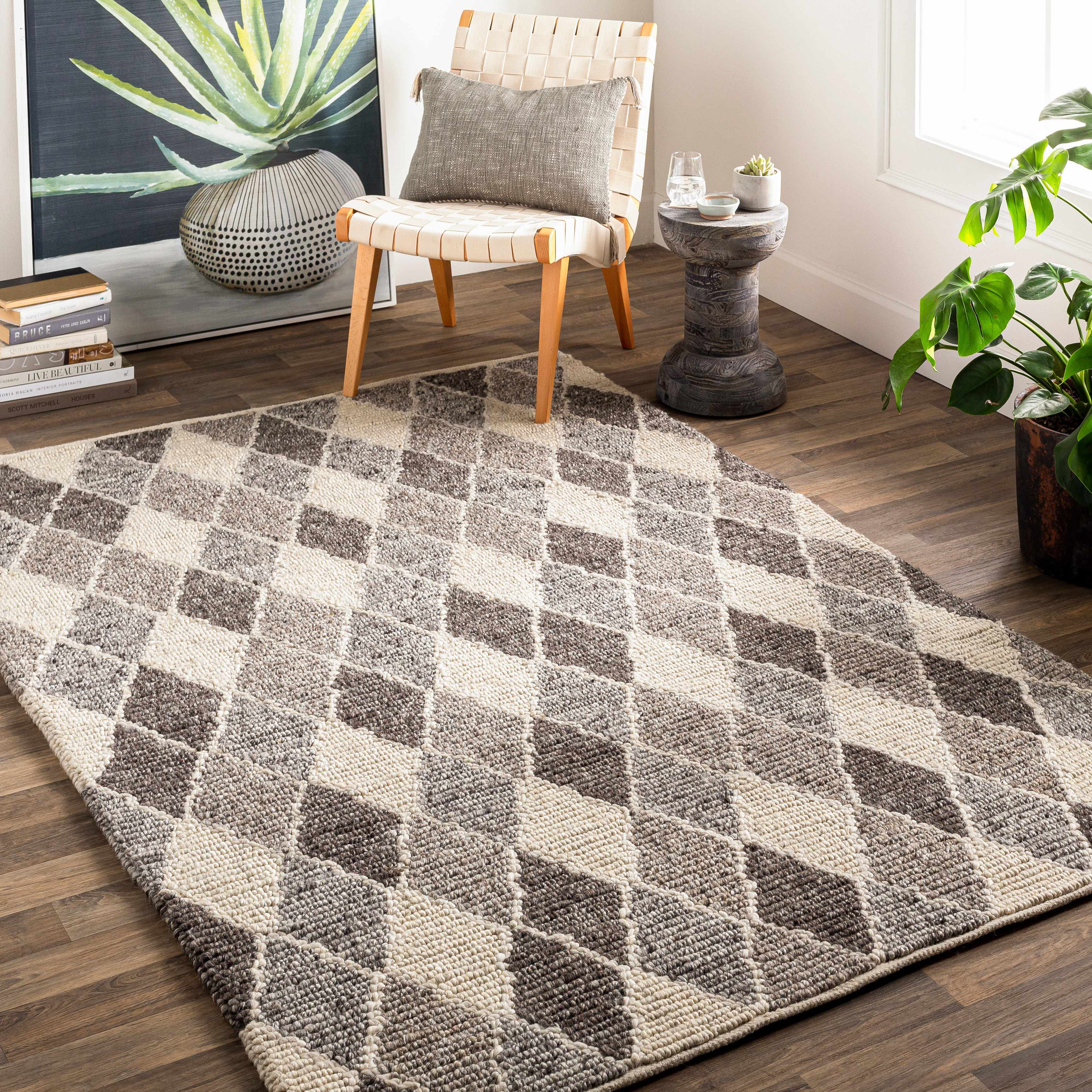 Madden 8' x 10' Texture Wool Area Rug - Hauteloom