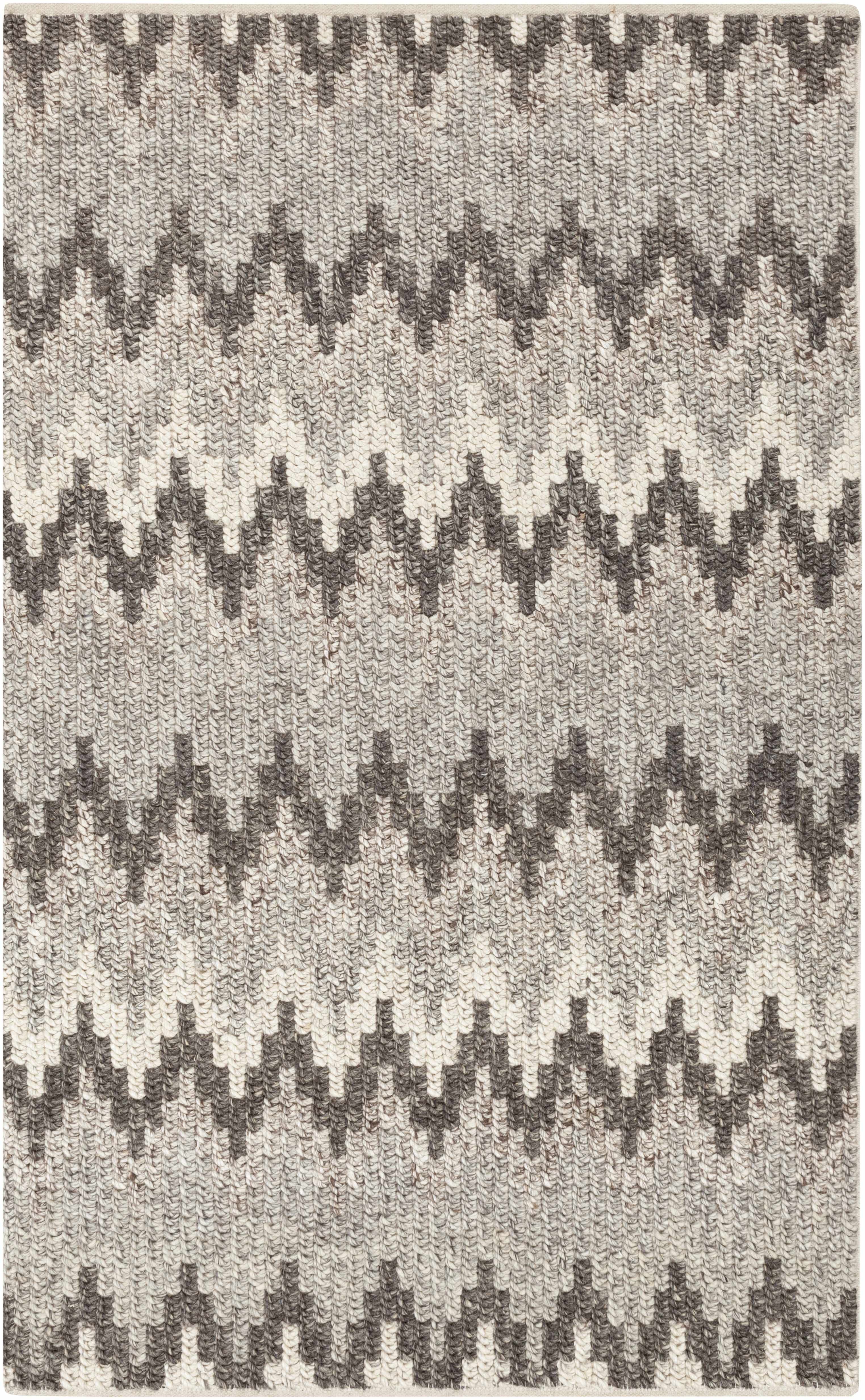 Chauvin 2' x 3' Texture Updated Moroccan Farmhouse Wool Area Rug - Hauteloom