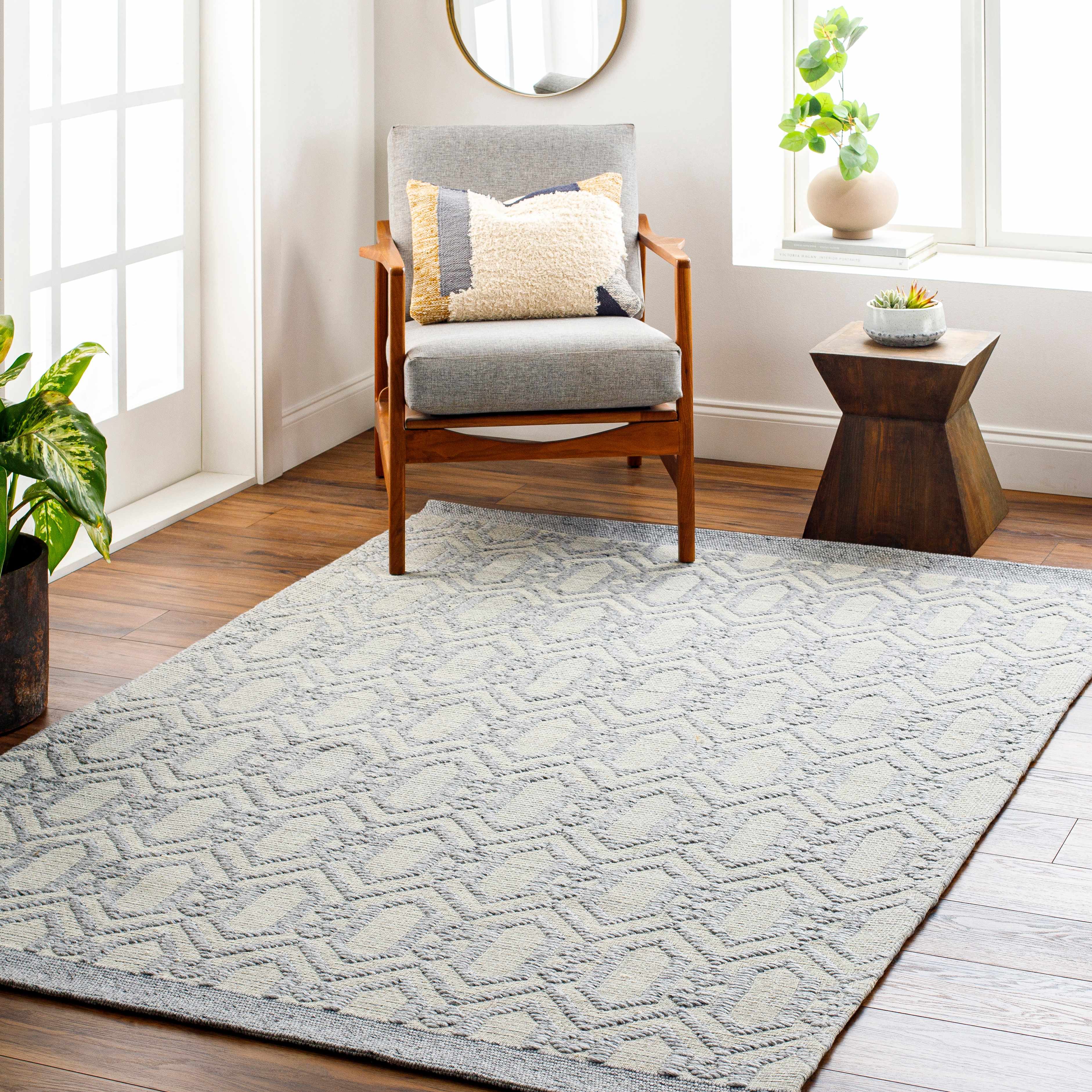 Vahe 6' x 9' Modern Cotton Area Rug - Hauteloom