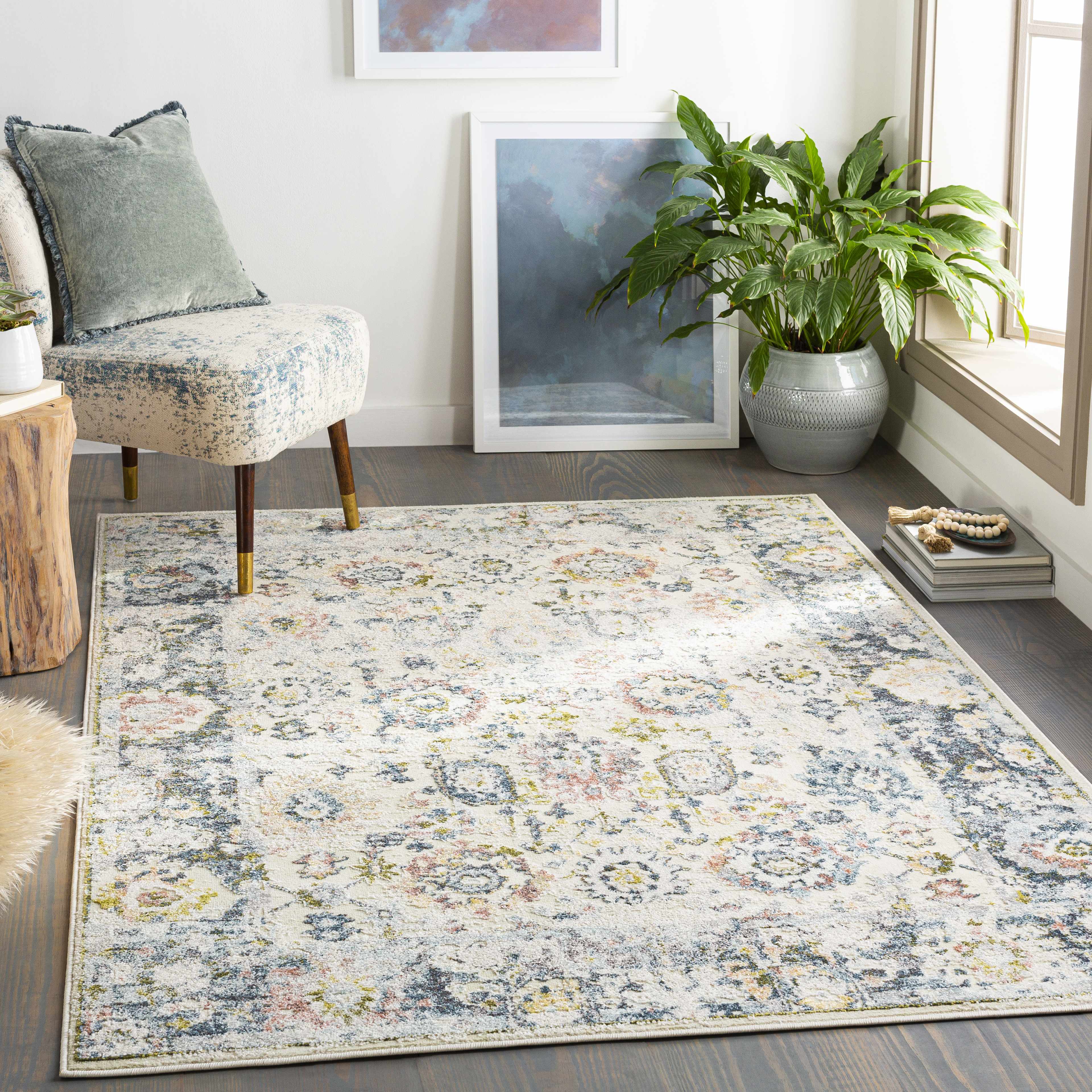 Crofty 7'10in x 10'3in Traditional Area Rug - Hauteloom