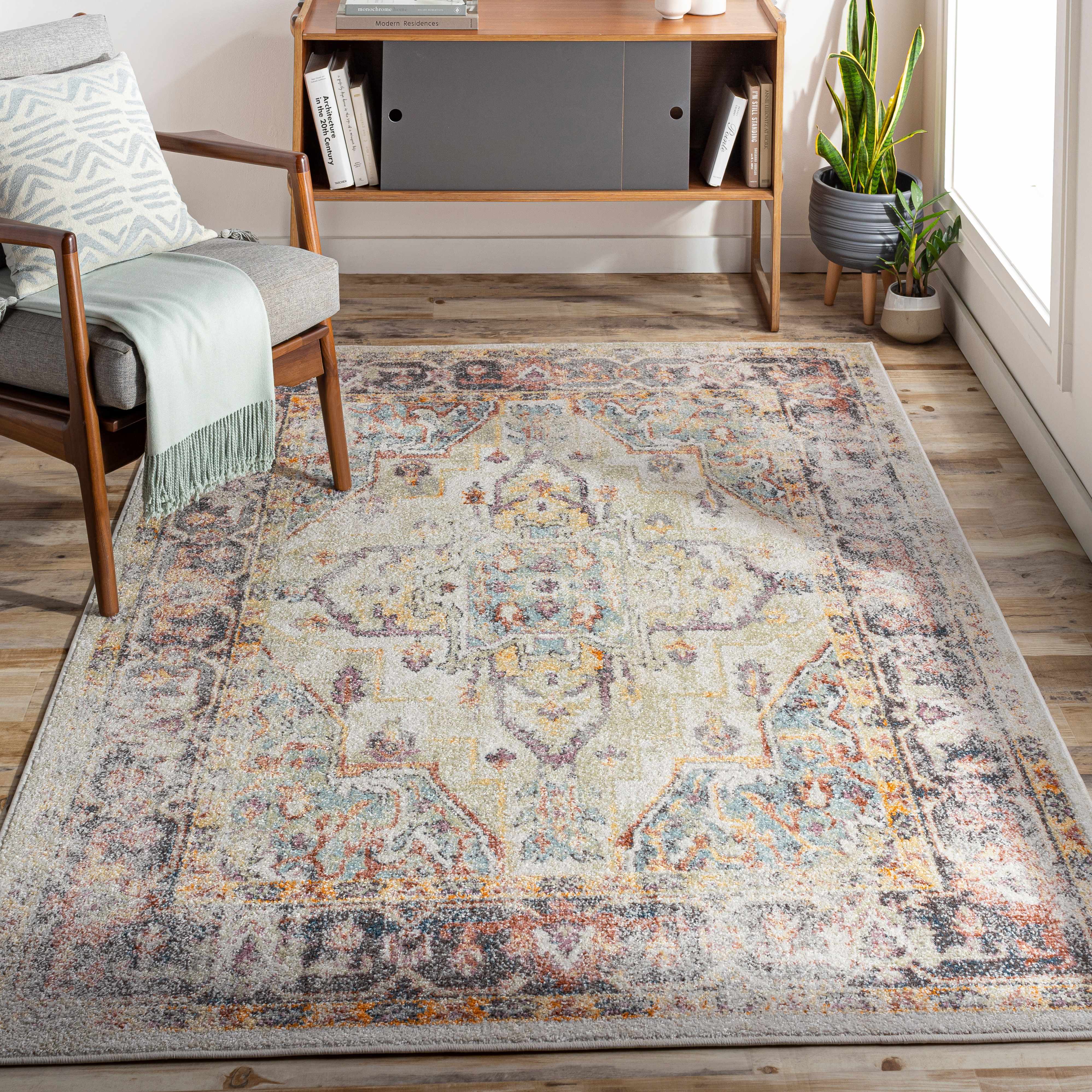Calbiga 5'3in x 7'3in Traditional Updated Traditional Farmhouse Area Rug - Hauteloom