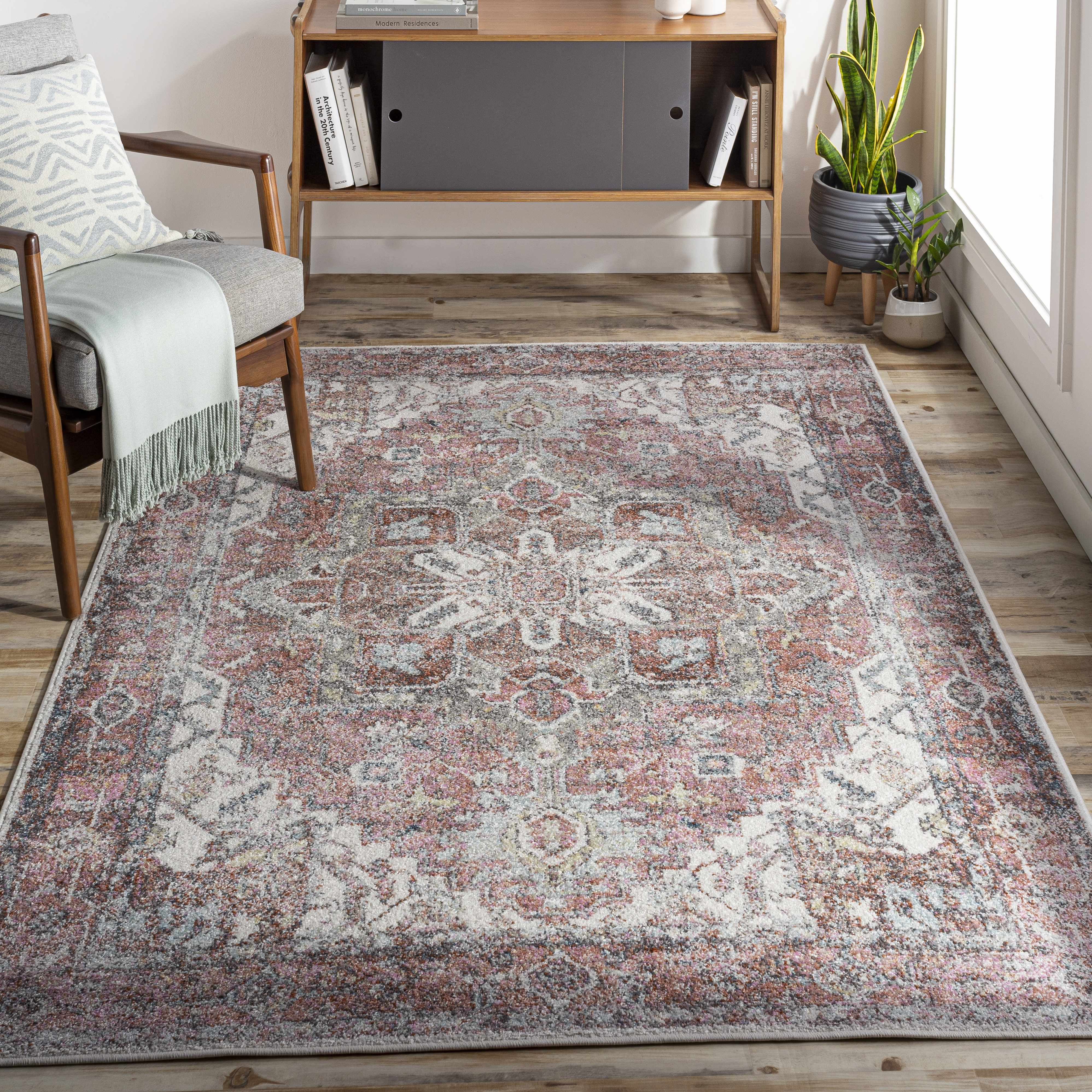Caruray 7'10in x 10'3in Traditional Updated Traditional Farmhouse Area Rug - Hauteloom