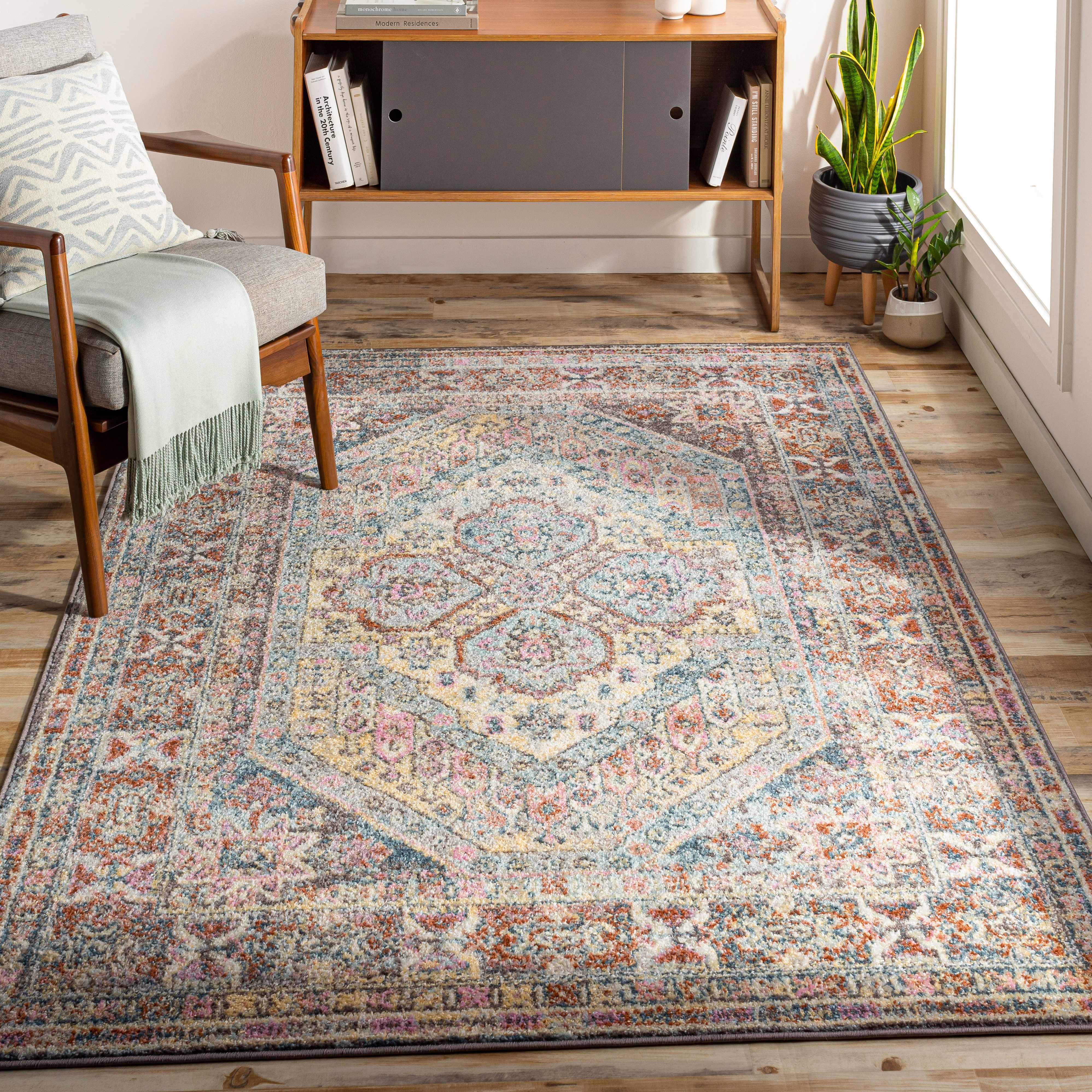 Pazarlar 7'10in x 10'3in Traditional Updated Traditional Medallion Area Rug - Hauteloom