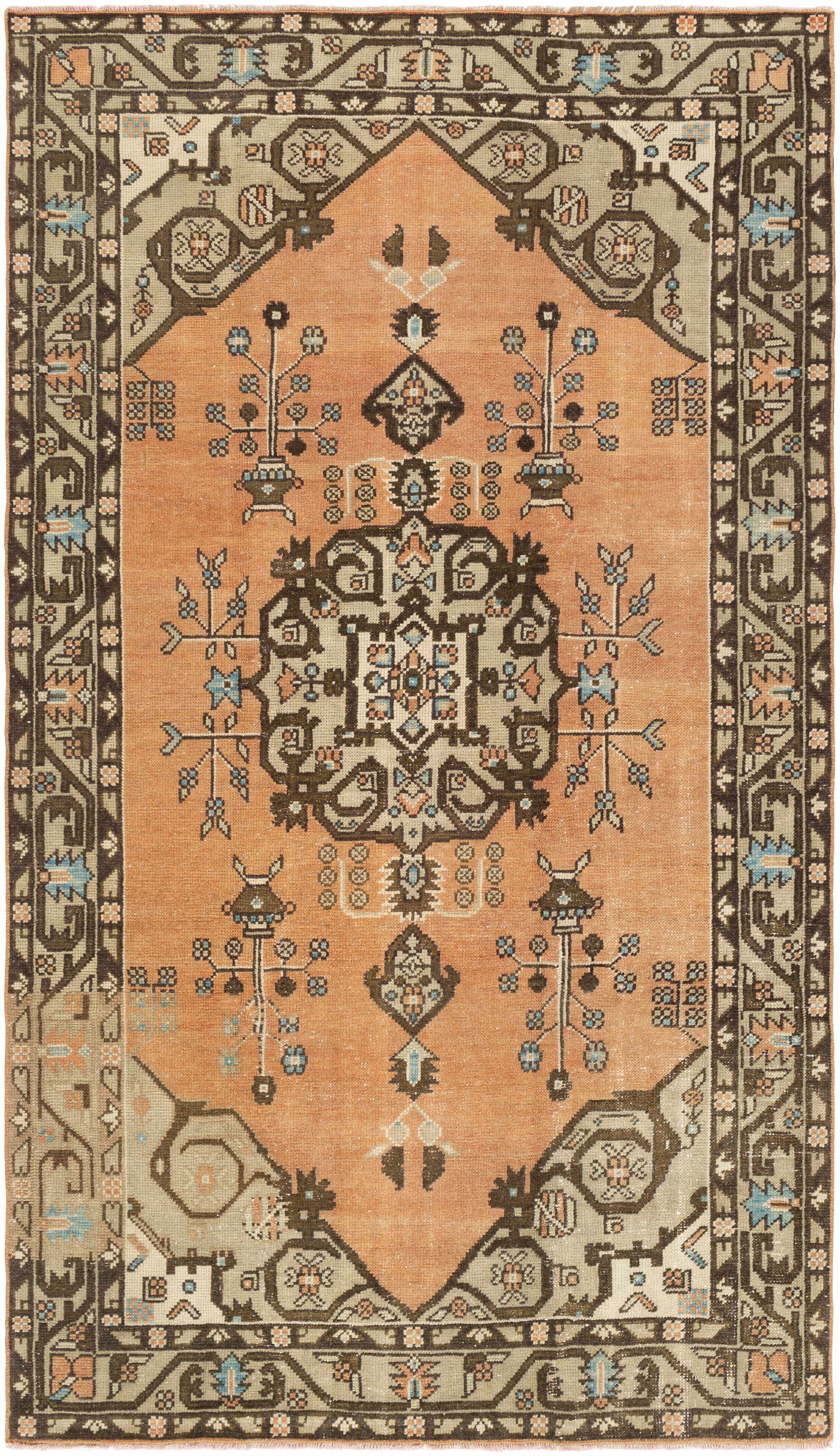 Cheddington 4'11in x 8'4 Traditional Wool Area Rug - Hauteloom