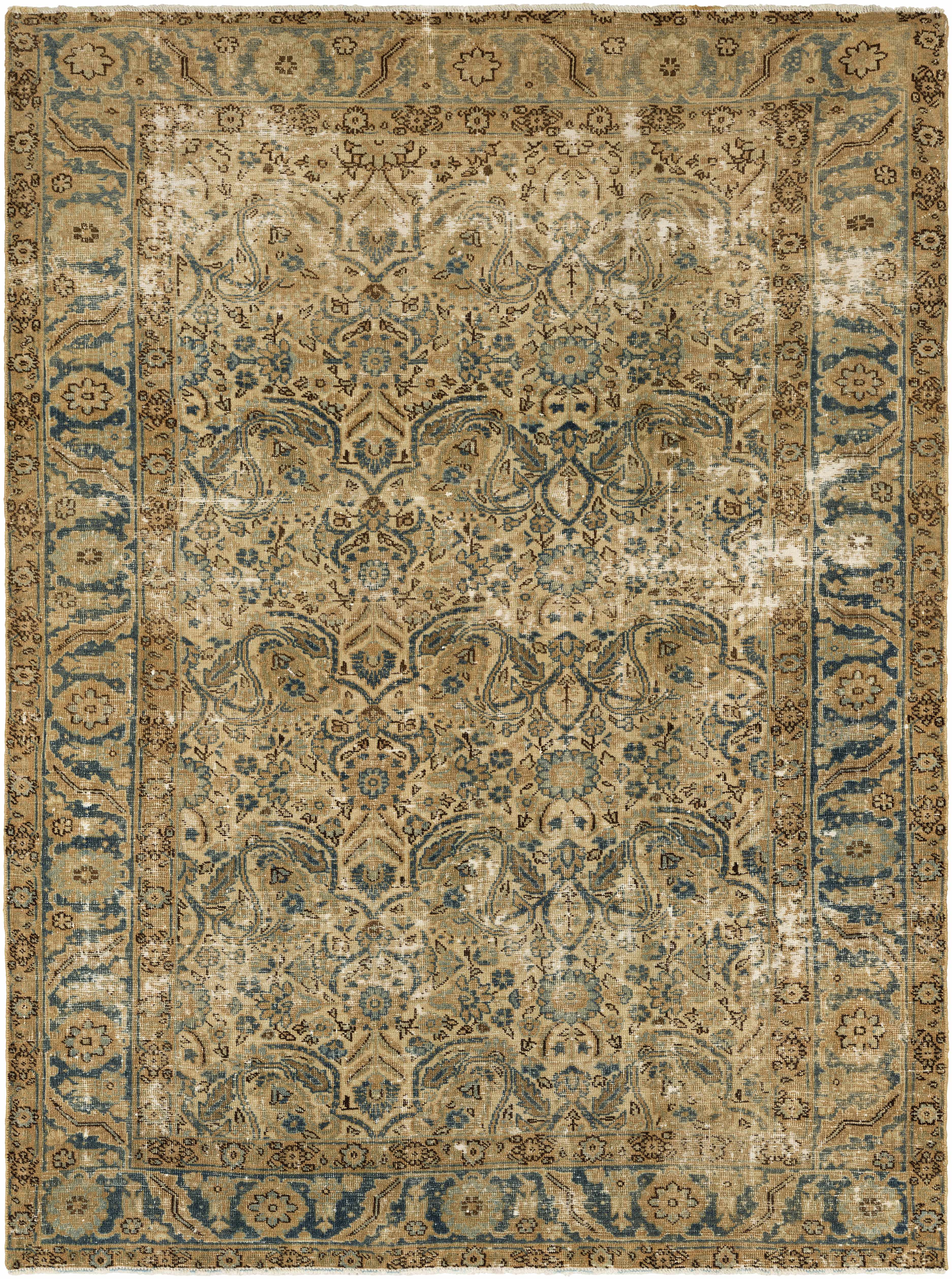 Manston 4'9in x 6'4in Traditional Wool Area Rug - Hauteloom