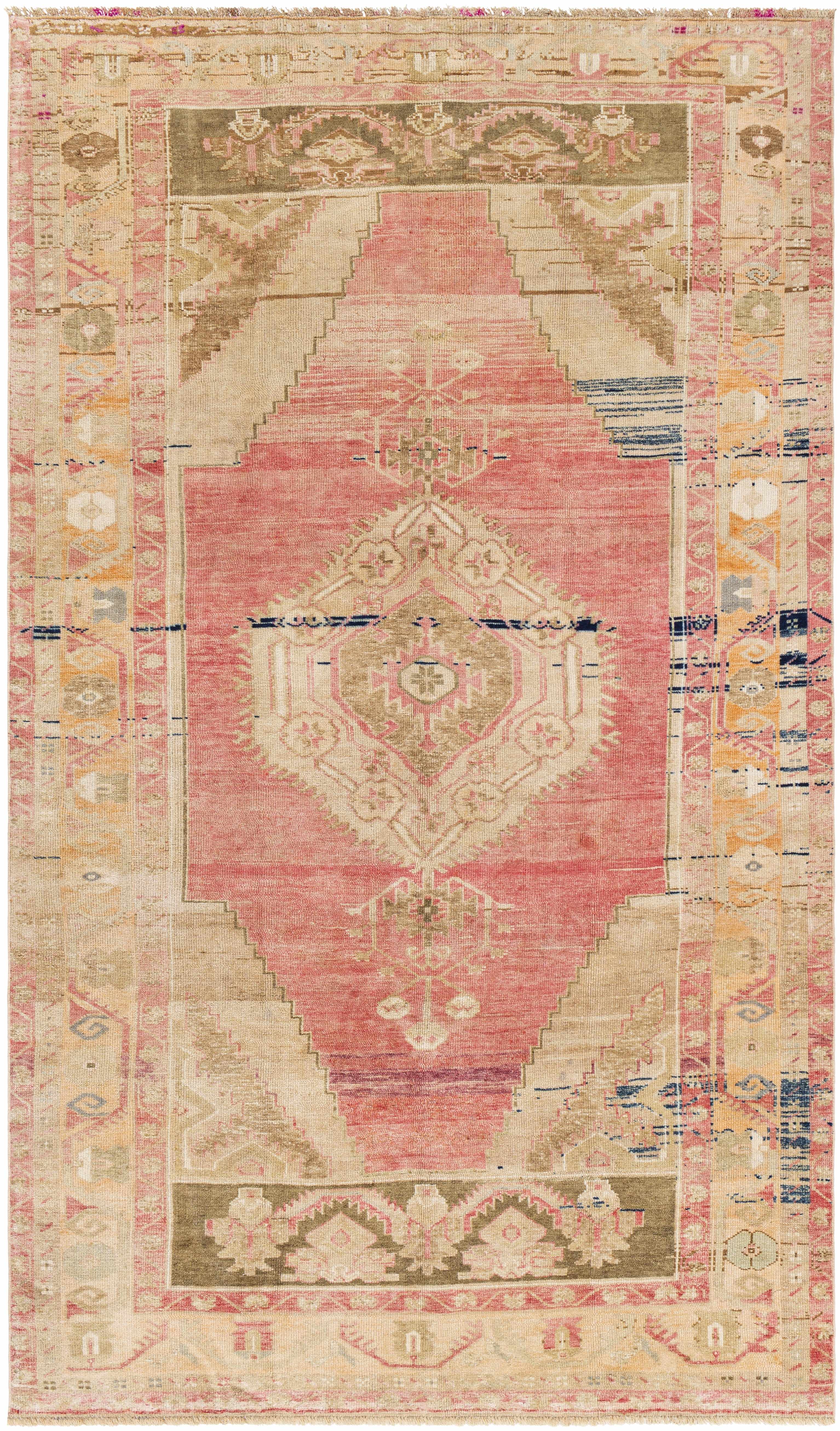 Kwame 5'4in x 9'8in Traditional Area Rug - Hauteloom