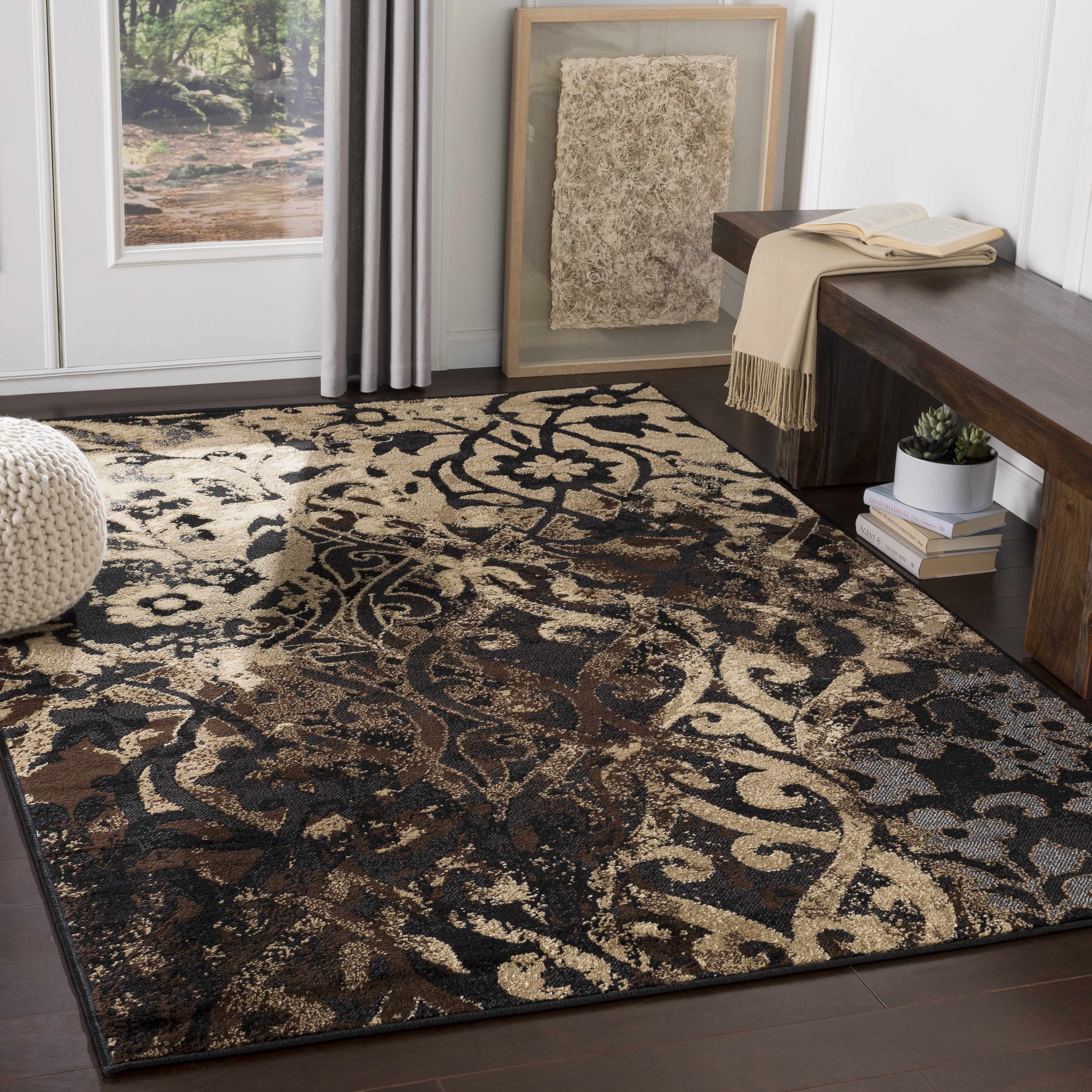 Lawtell 6'7in x 9'6in Transitional Area Rug - Hauteloom