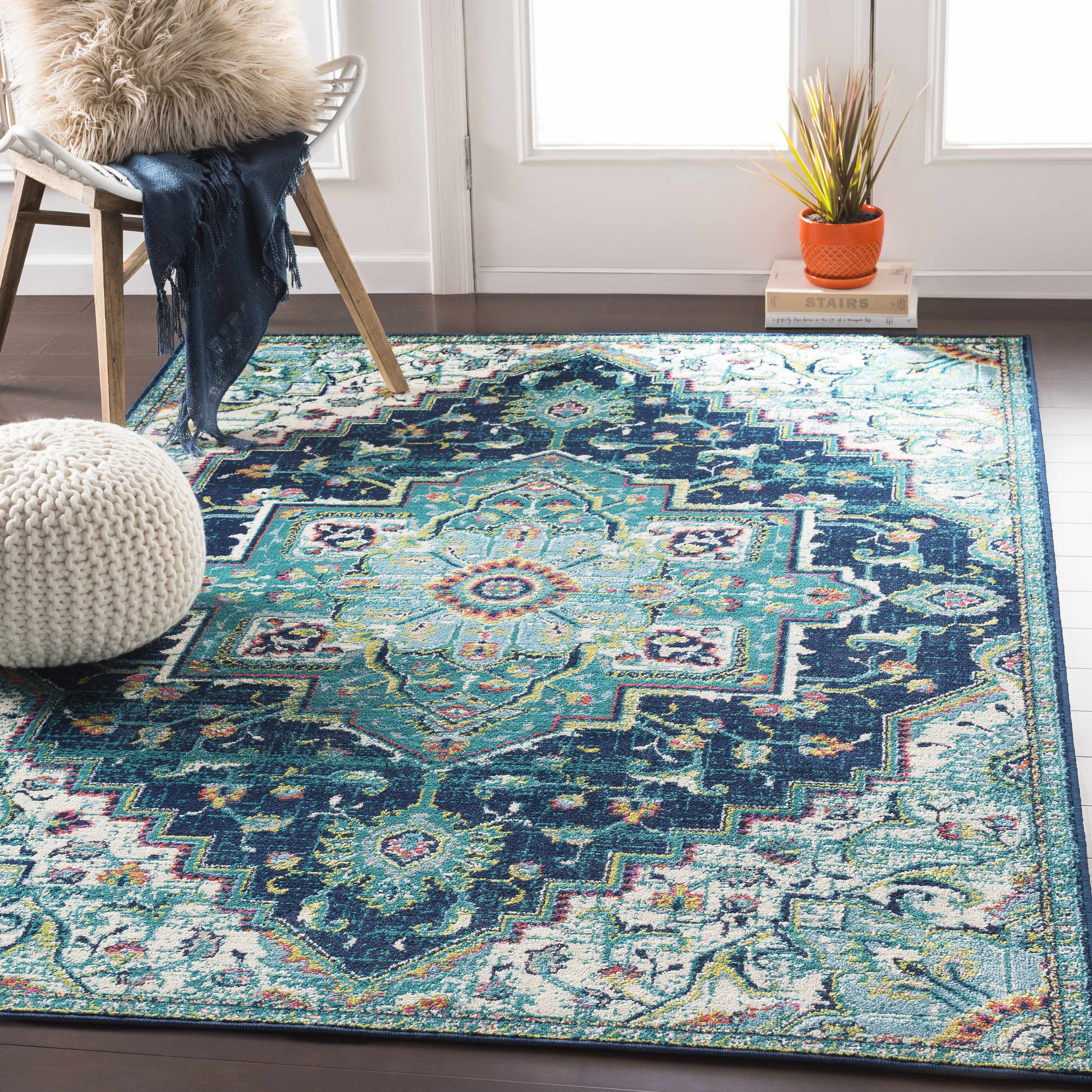 Trebloc 5'3in x 7'9in Updated Traditional Area Rug - Hauteloom