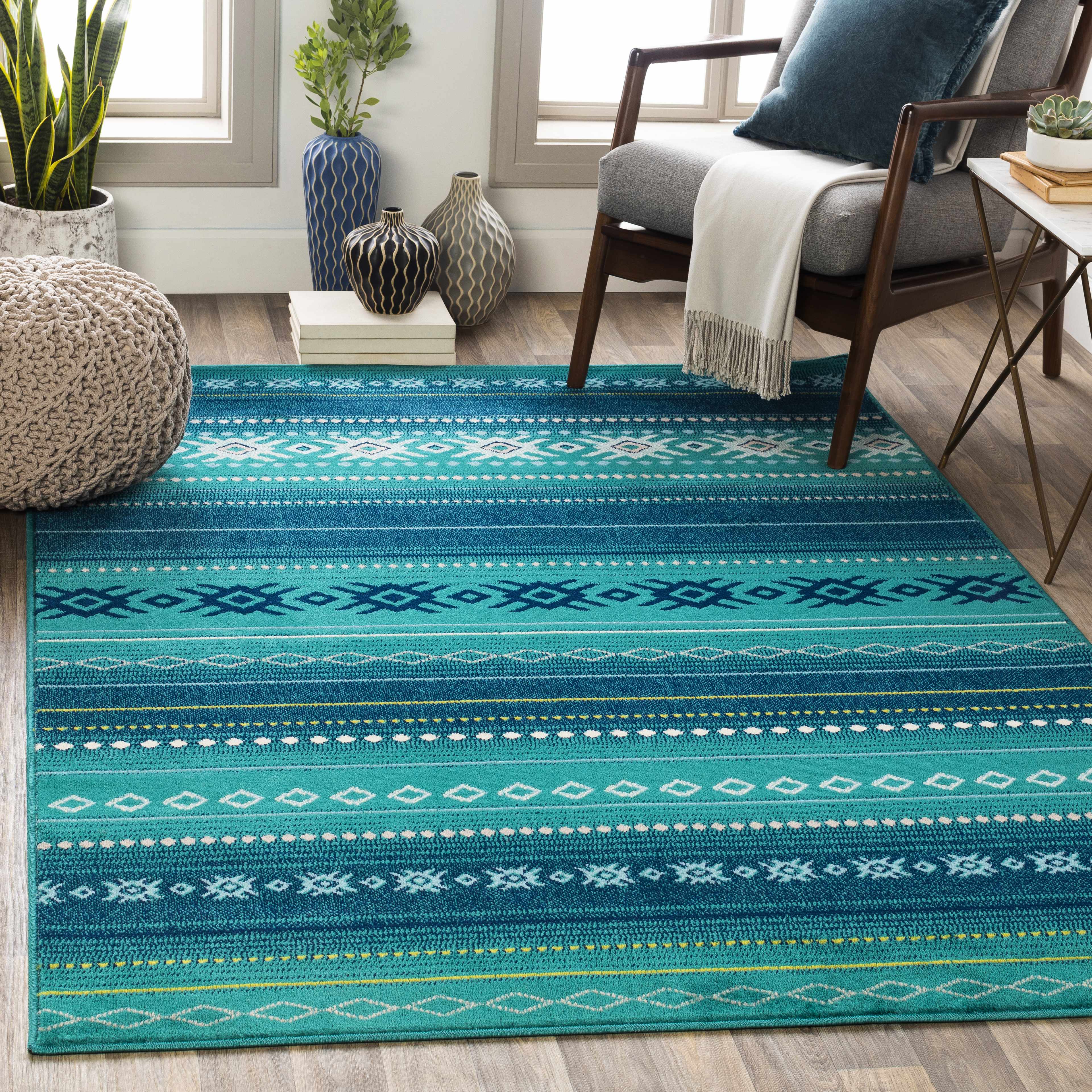 Hardburly 8'10in x 12'10in Rustic Area Rug - Hauteloom