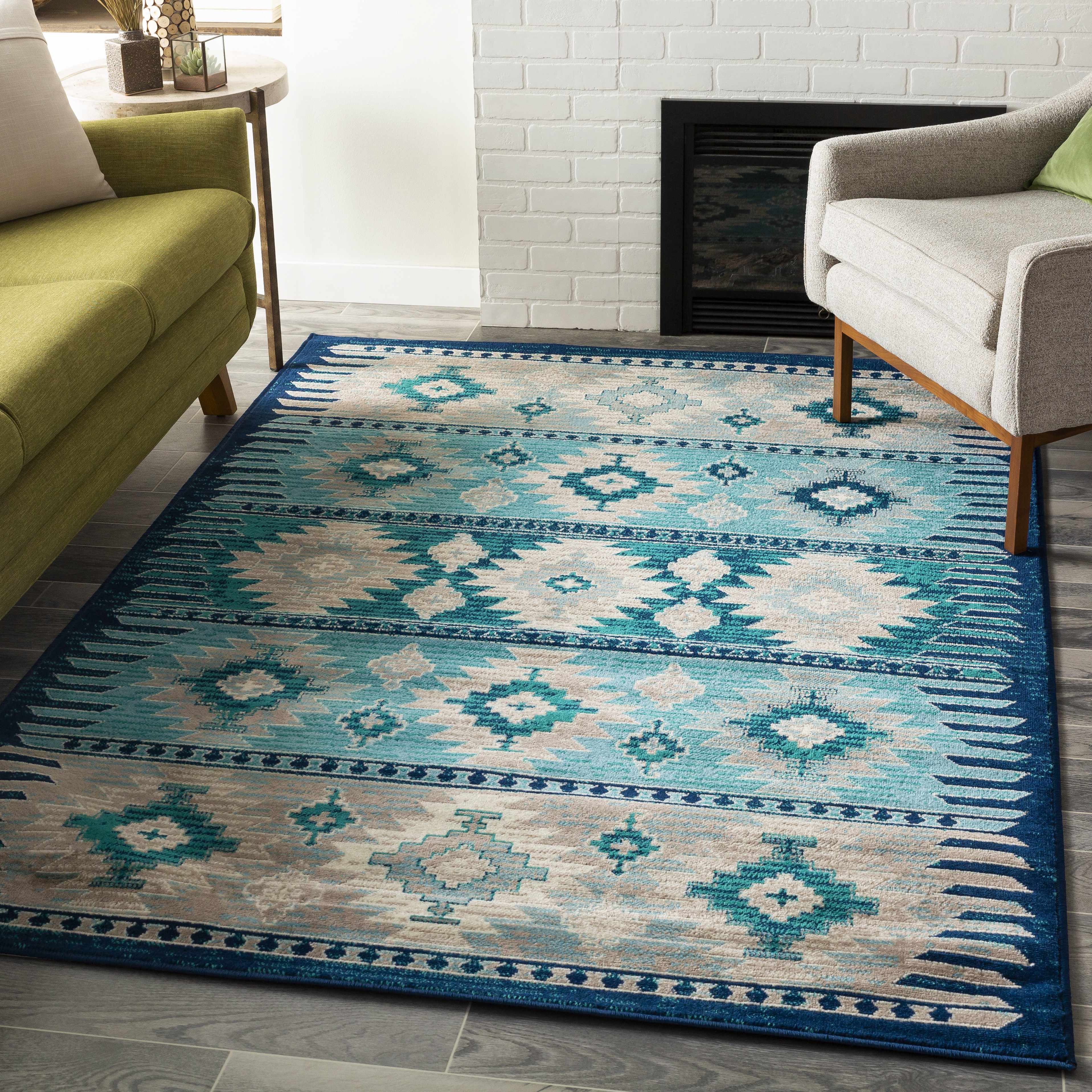 Langwarrin 1'10in x 2'11in Rustic Area Rug - Hauteloom