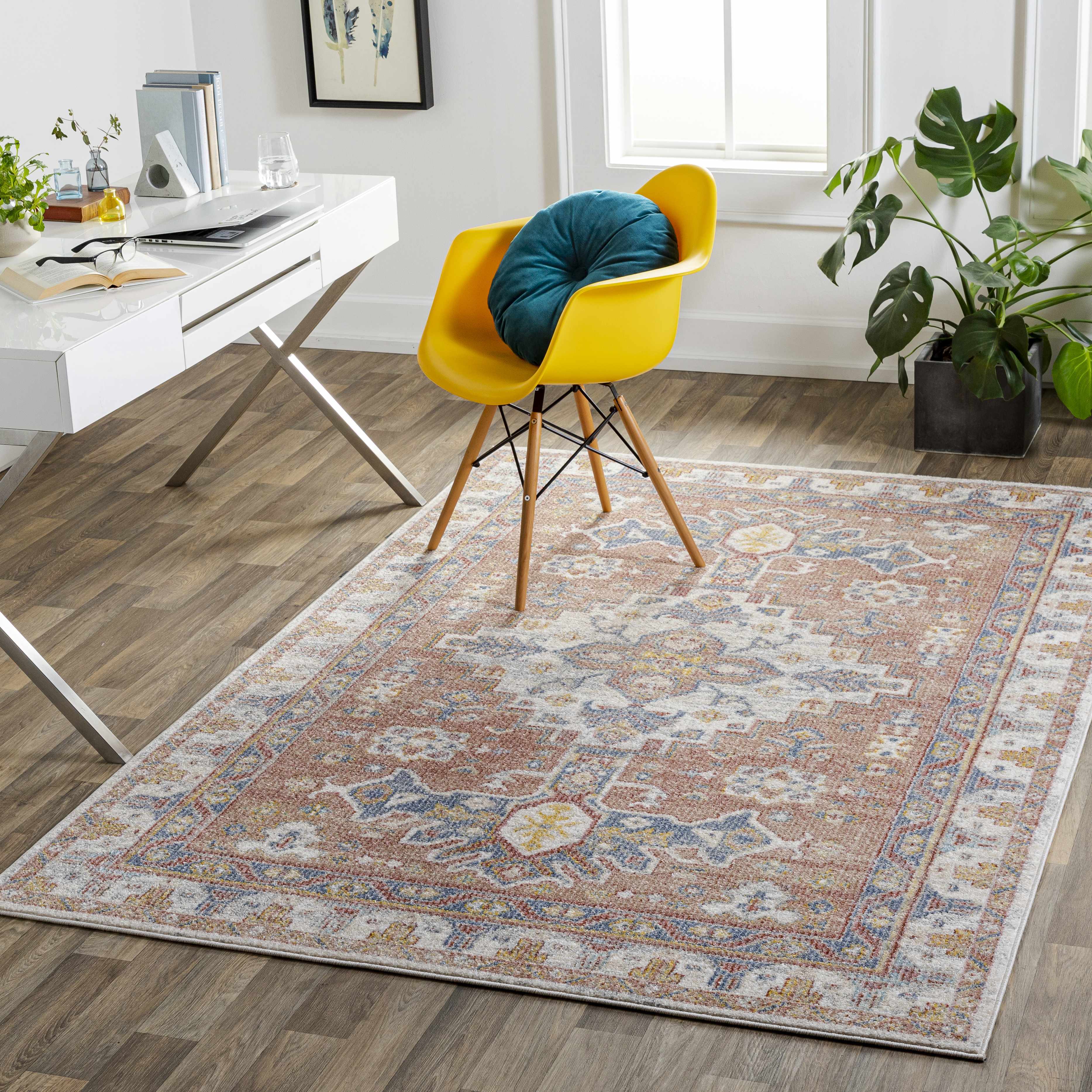 Igbon 5'3in x 7' Updated Traditional Farmhouse Area Rug - Hauteloom