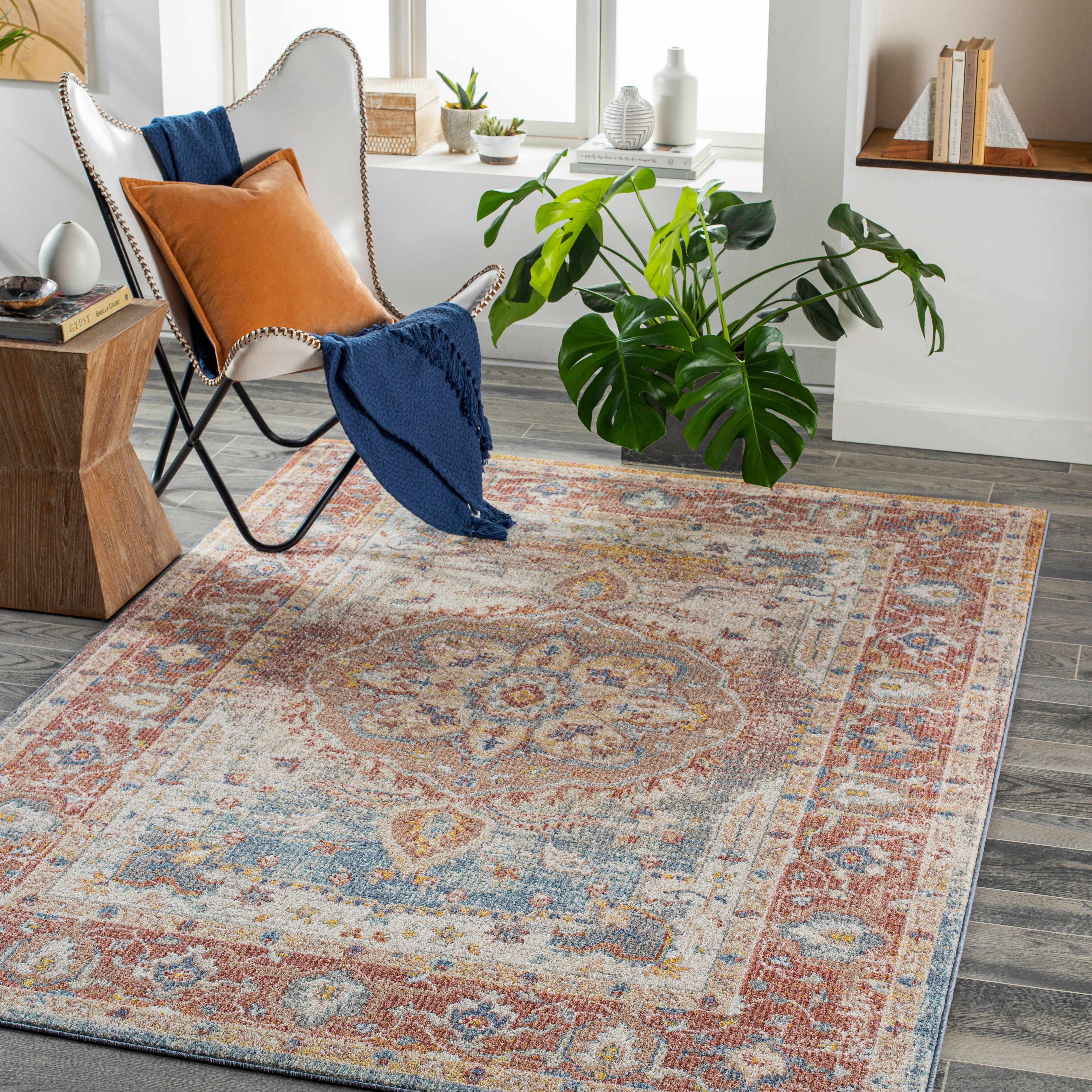 Opol 5'3in x 7' Updated Traditional Farmhouse Area Rug - Hauteloom