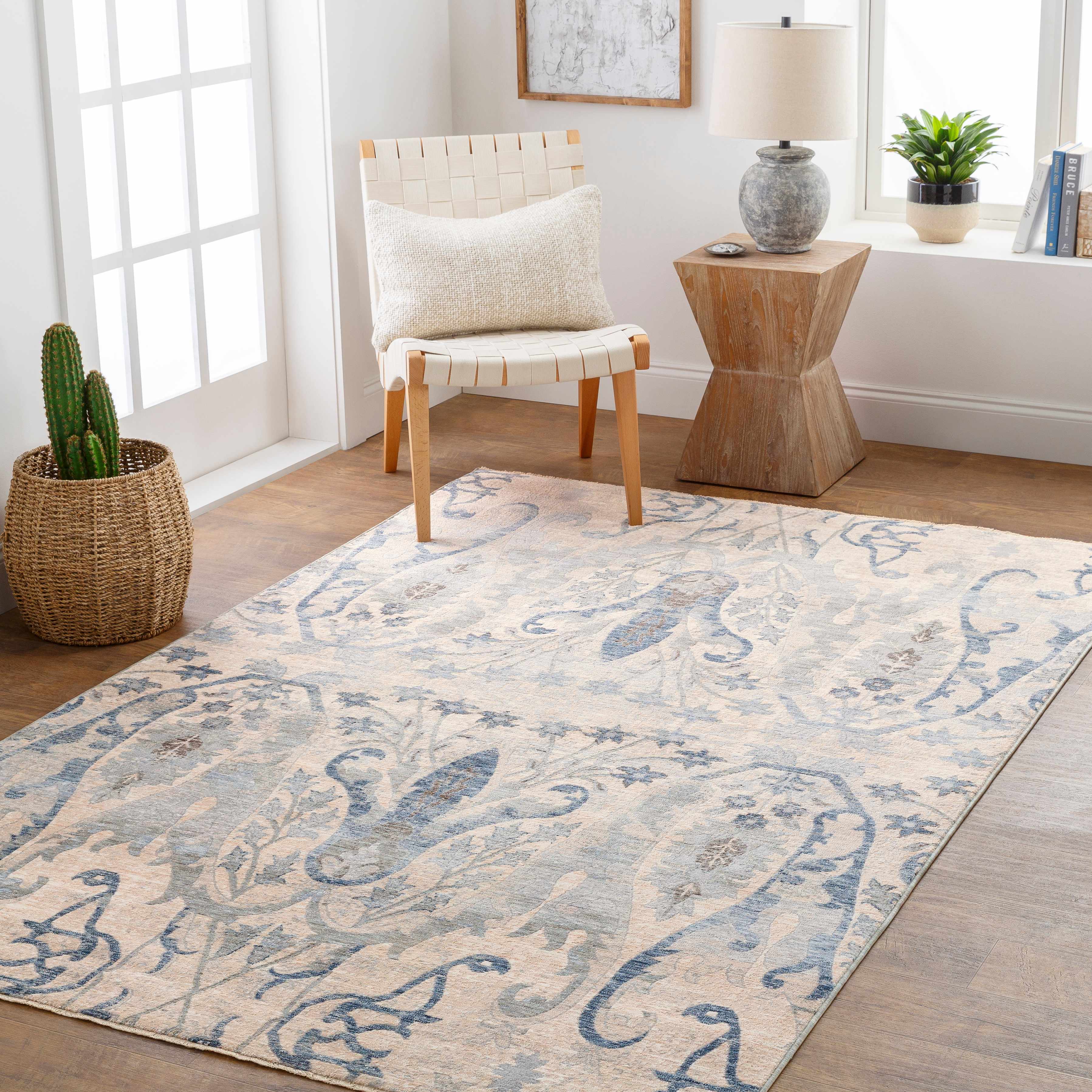 Pambisan 5' x 8'2in Traditional Updated Traditional Farmhouse Area Rug - Hauteloom