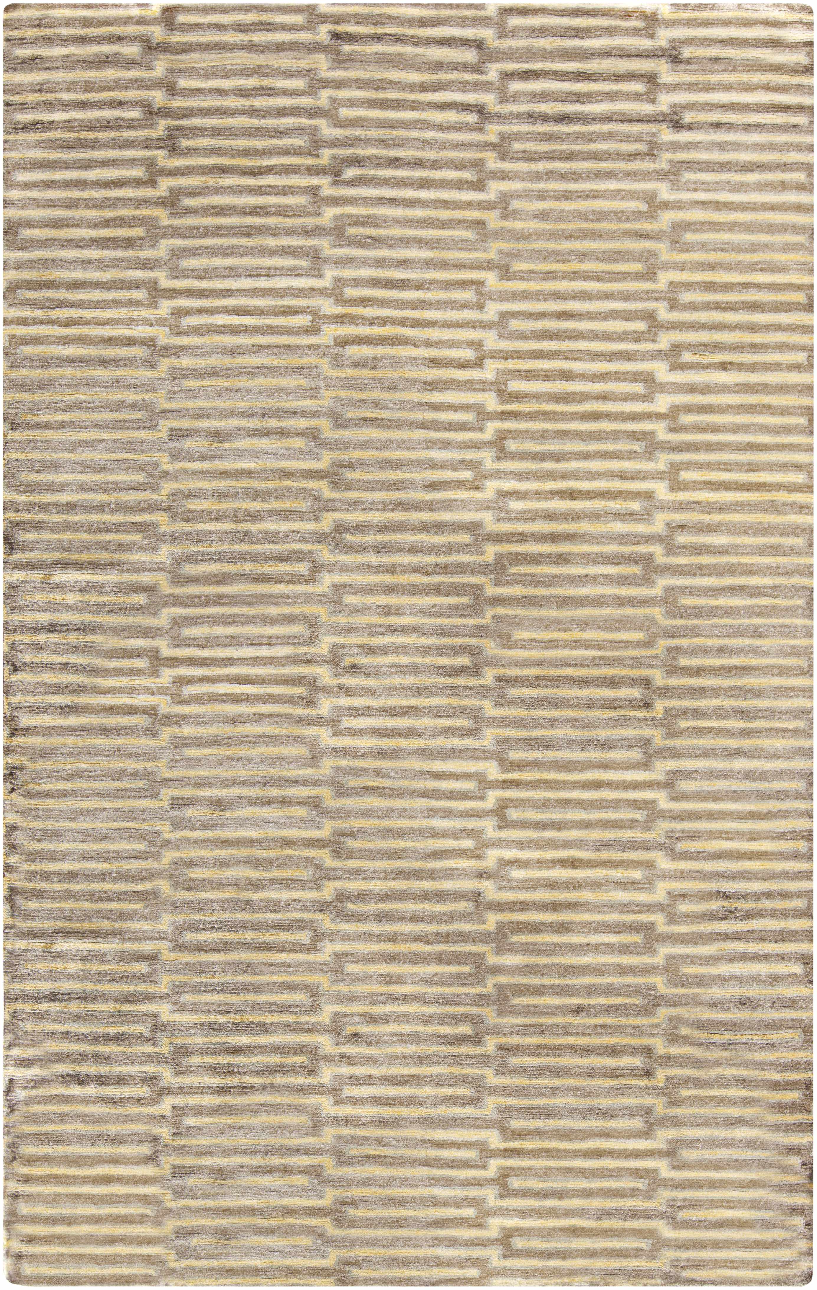 Porthmadog 2' x 3' Modern Solid Stripes Area Rug - Hauteloom