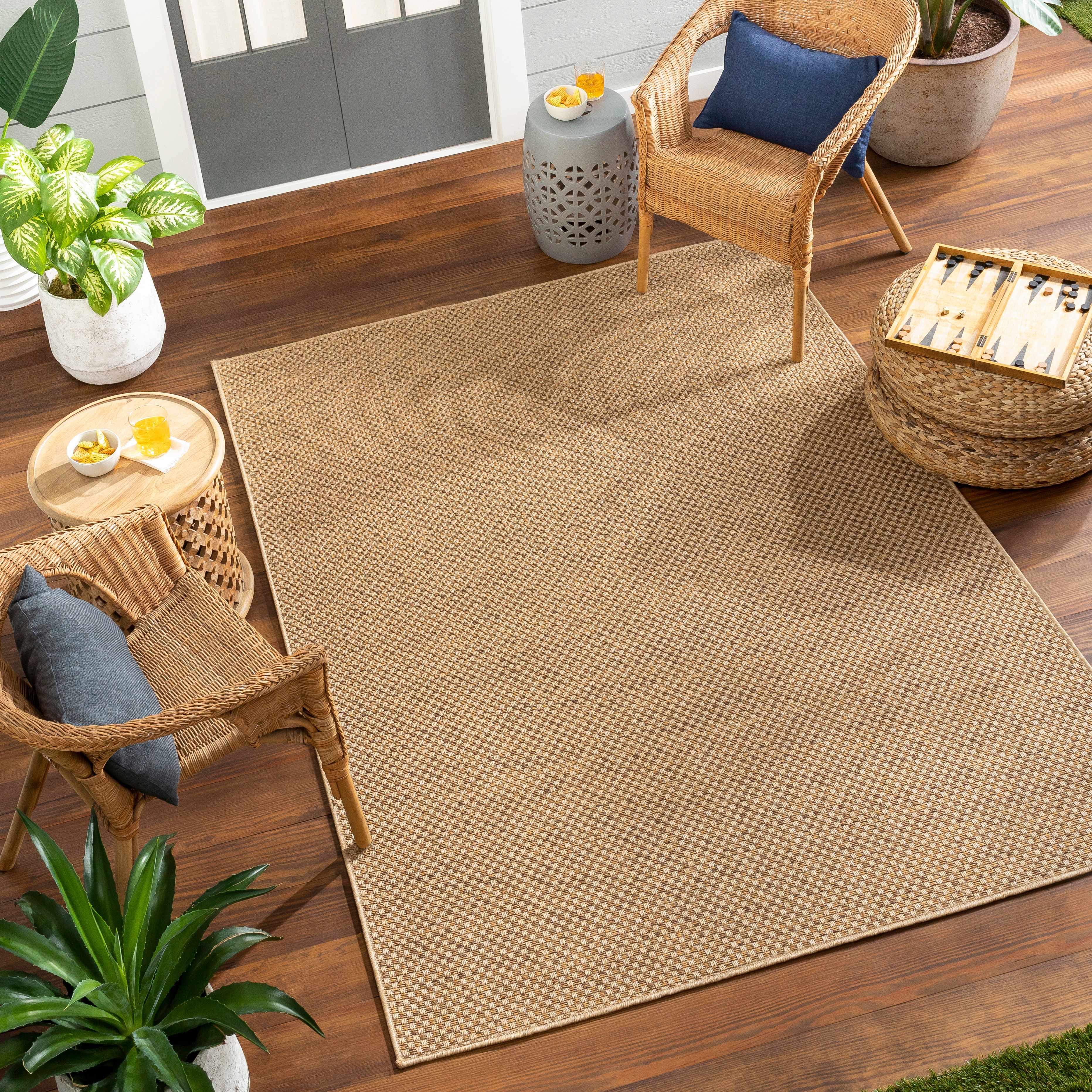 Zeta 5'3in x 7' Outdoor Area Rug - Hauteloom