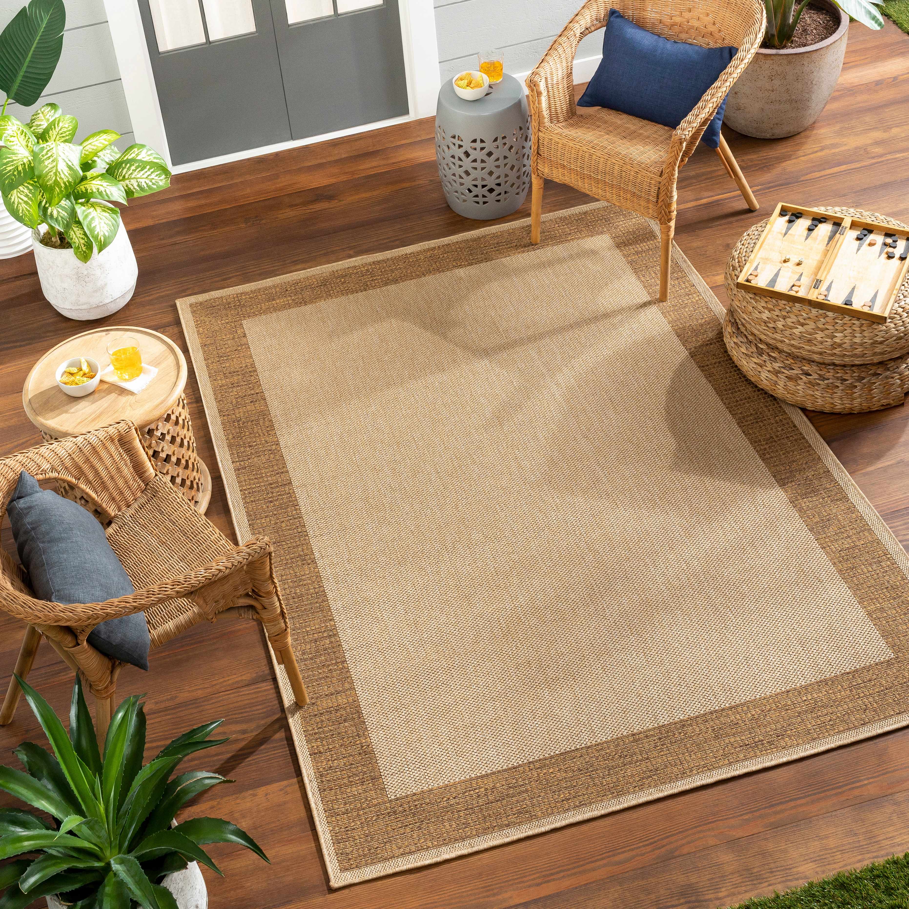 Inigo 5'3in x 7' Outdoor Area Rug - Hauteloom