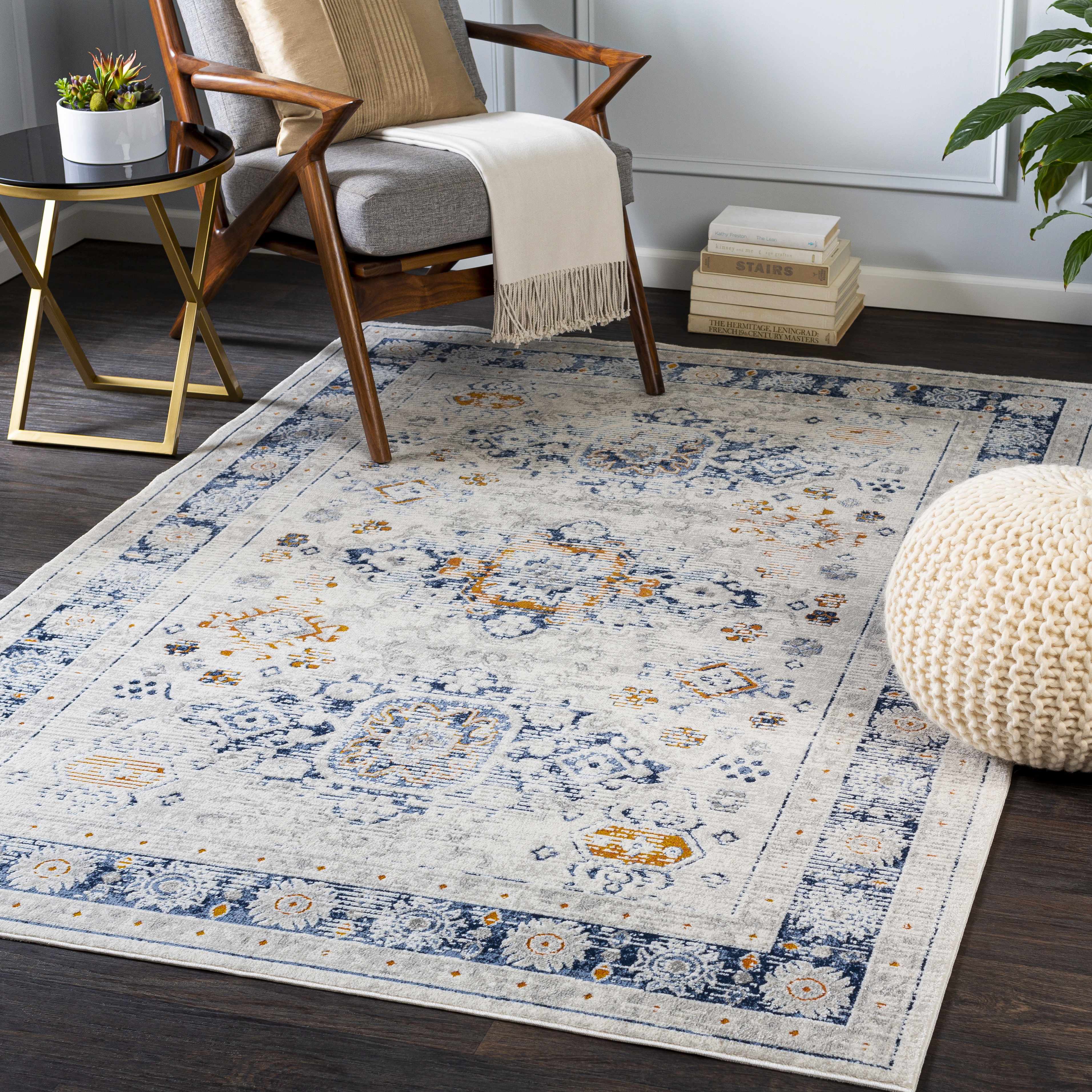 Observatory 7'10in x 10'2in Traditional Area Rug - Hauteloom