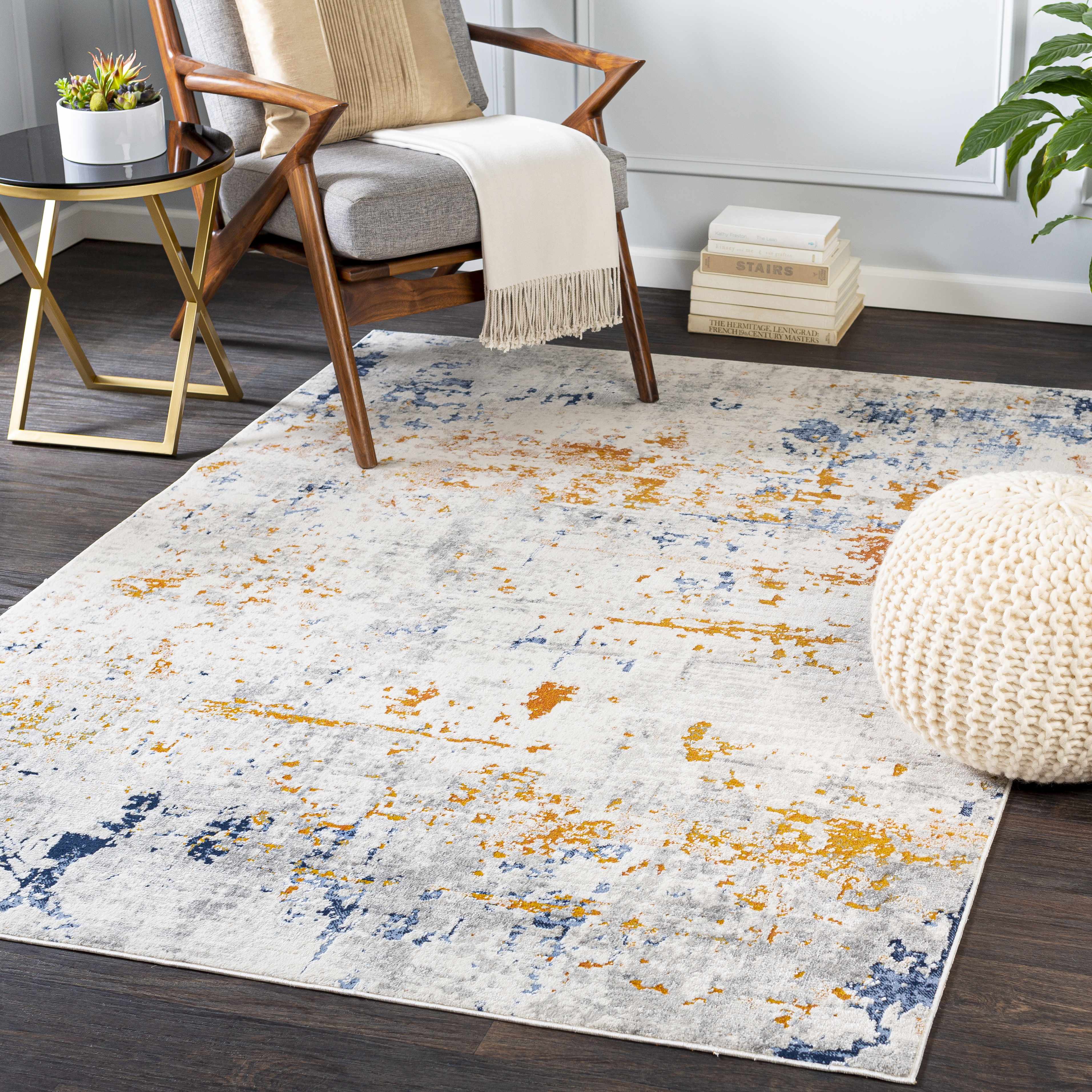 Nudgee 5'3in x 7'3in Modern Area Rug - Hauteloom