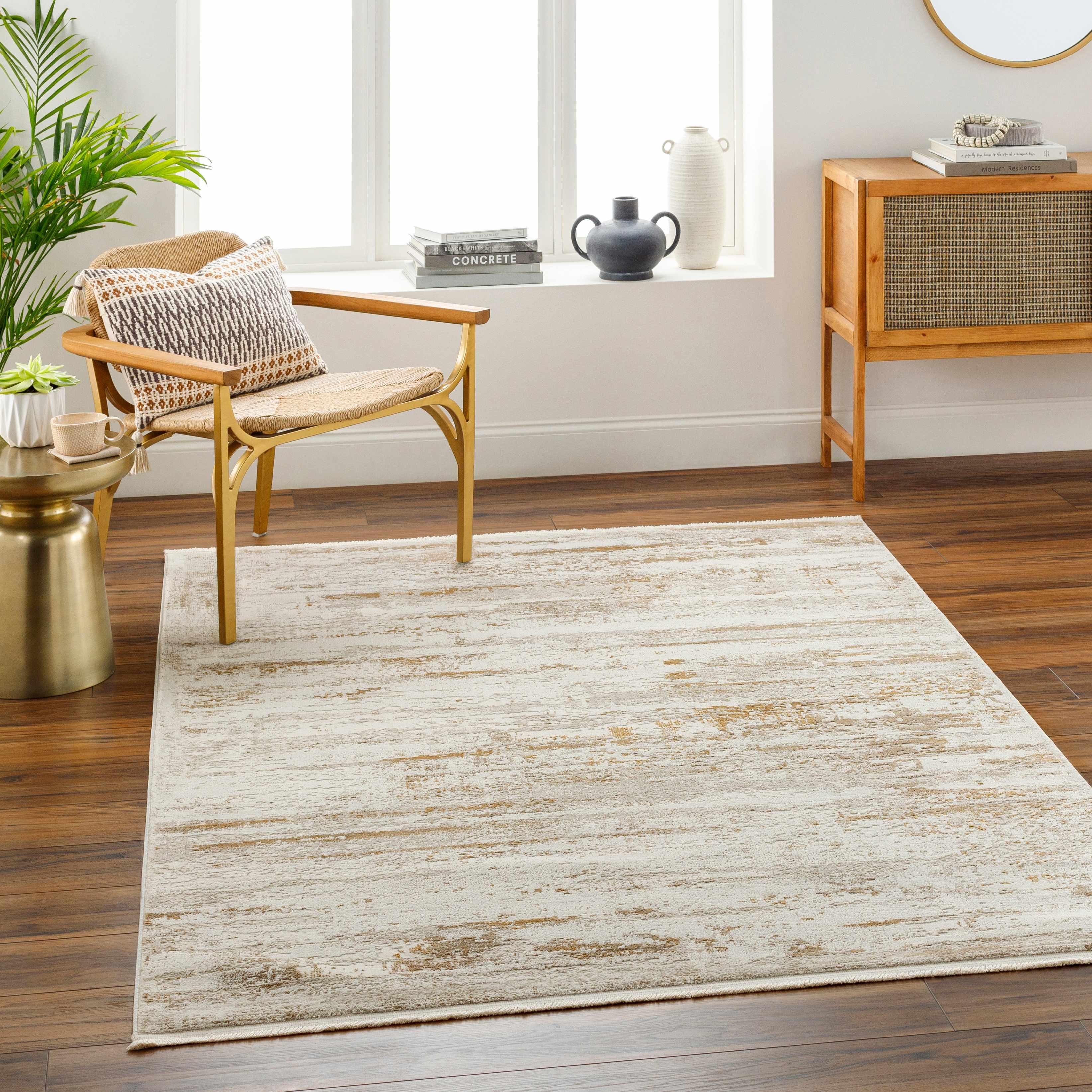 Hudd 5'3in x 7' Area Rug - Hauteloom