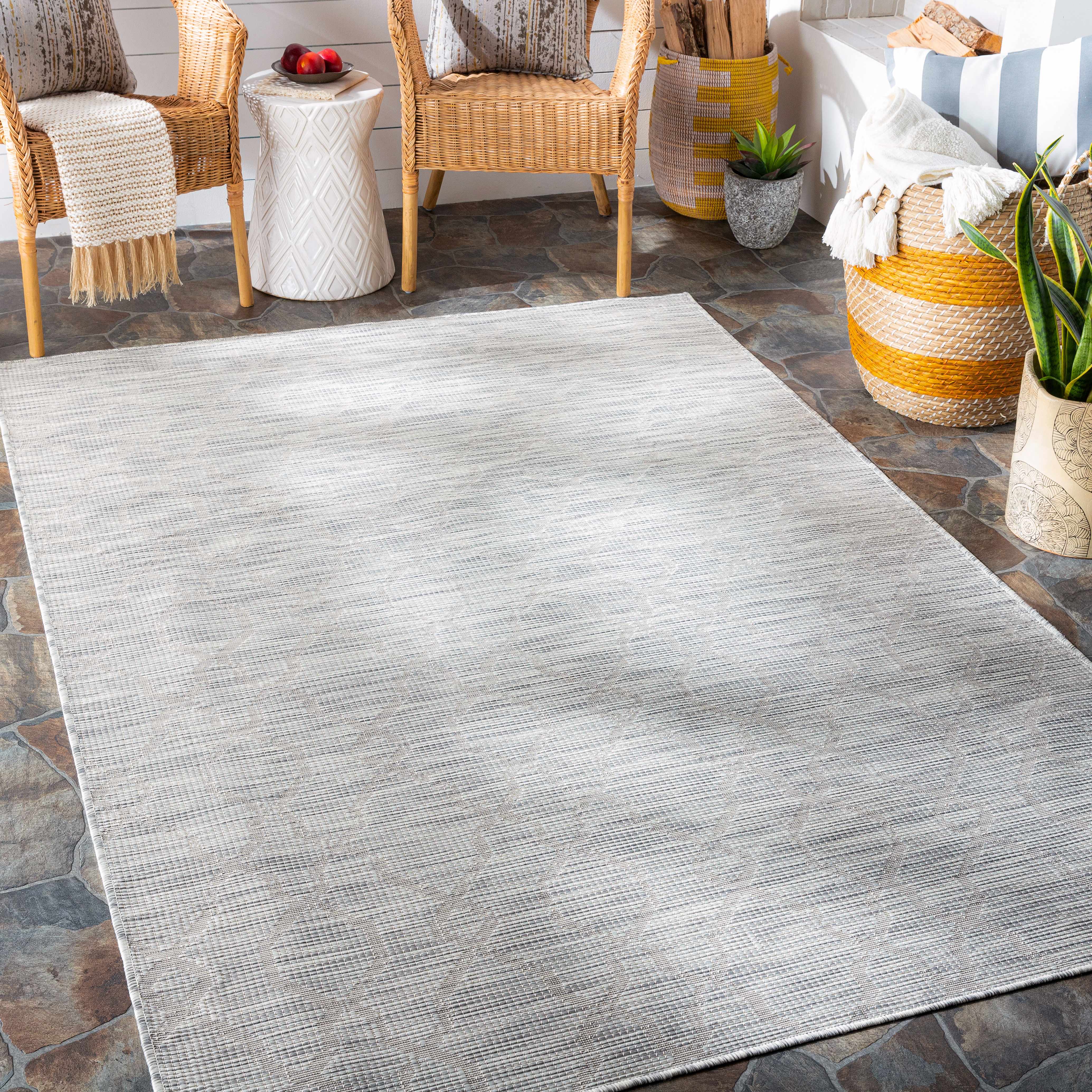 Rossett 5'1in x 7' Outdoor Area Rug - Hauteloom