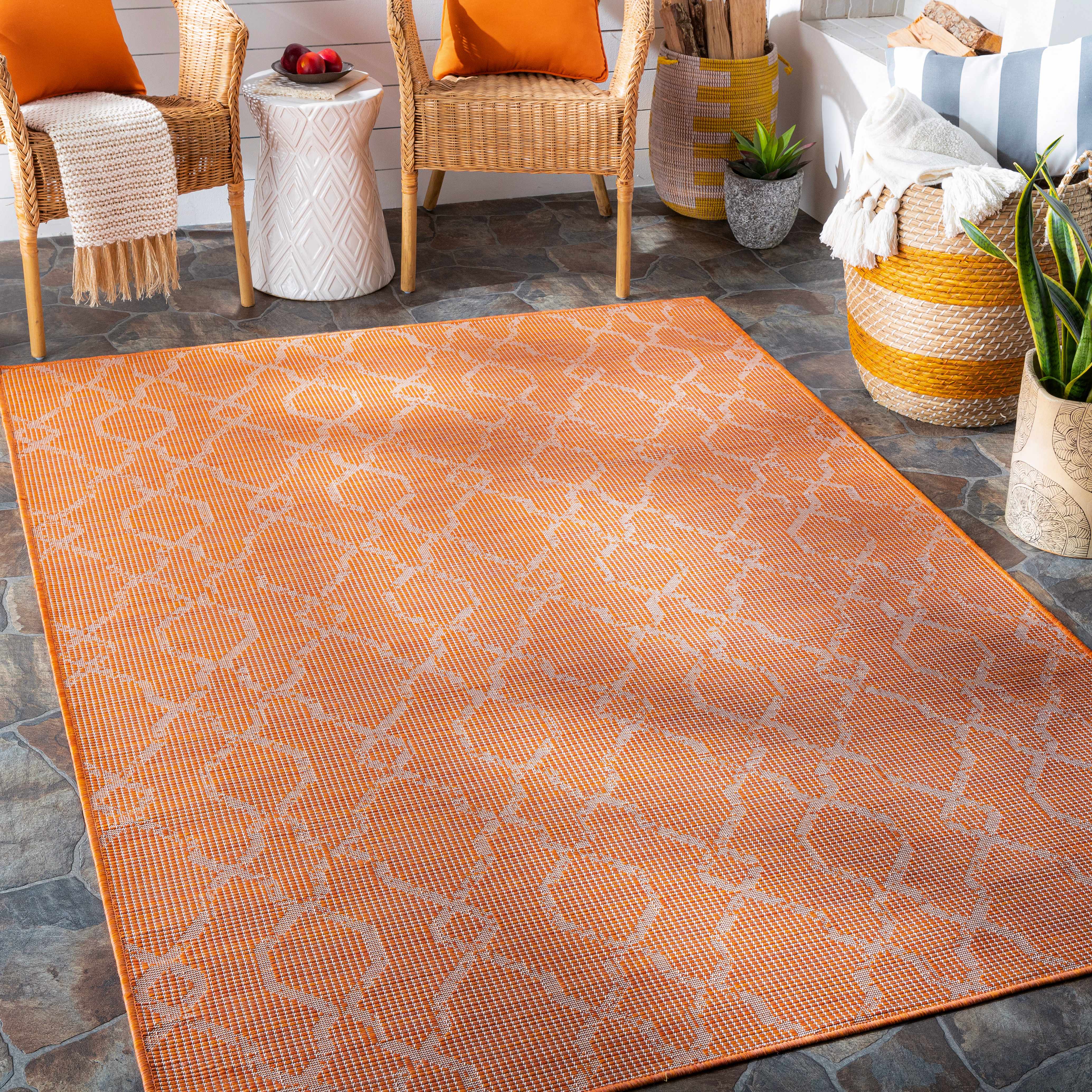 Rowde 7'8in x 10' Outdoor Area Rug - Hauteloom