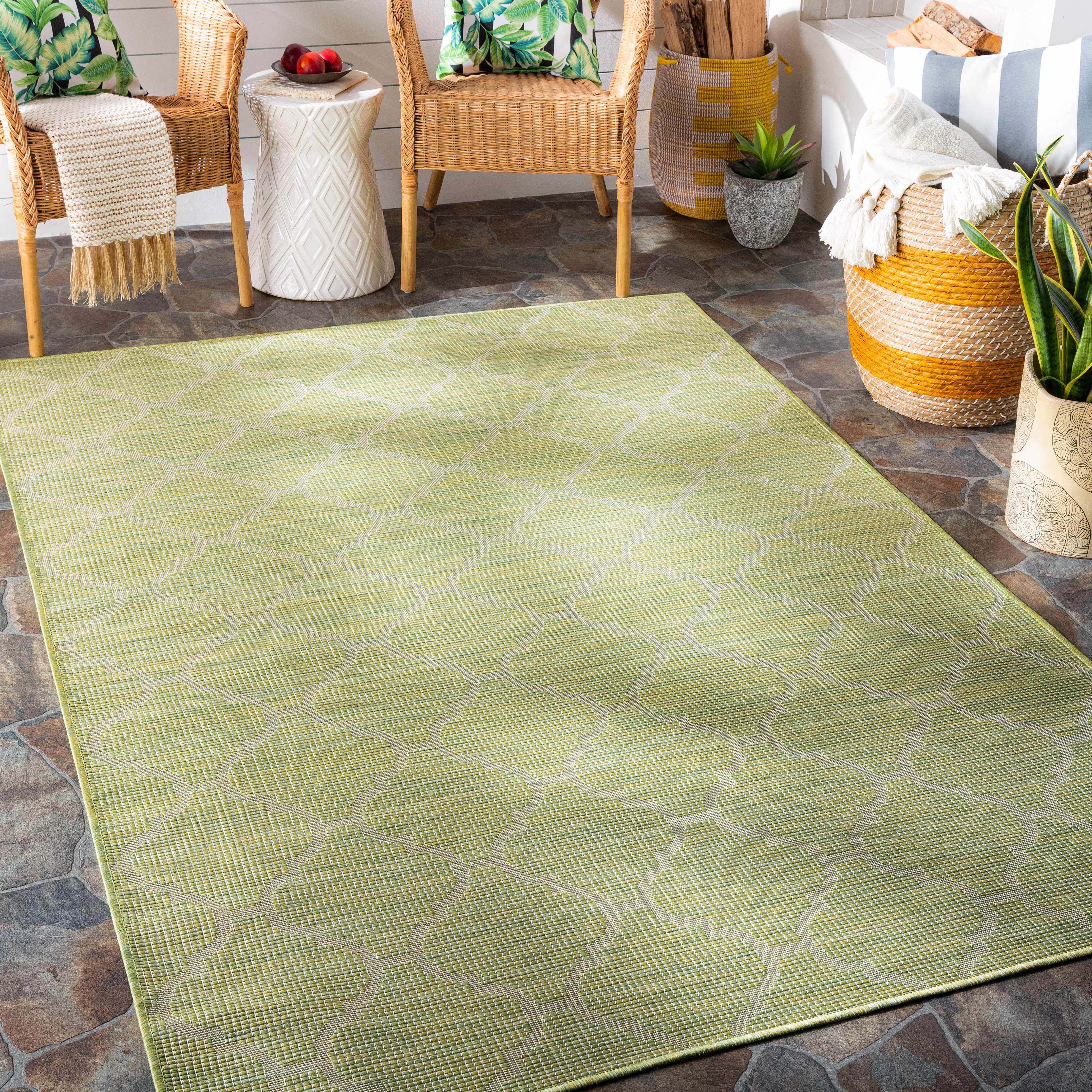 Urraween 6'4in x 9' Outdoor Area Rug - Hauteloom