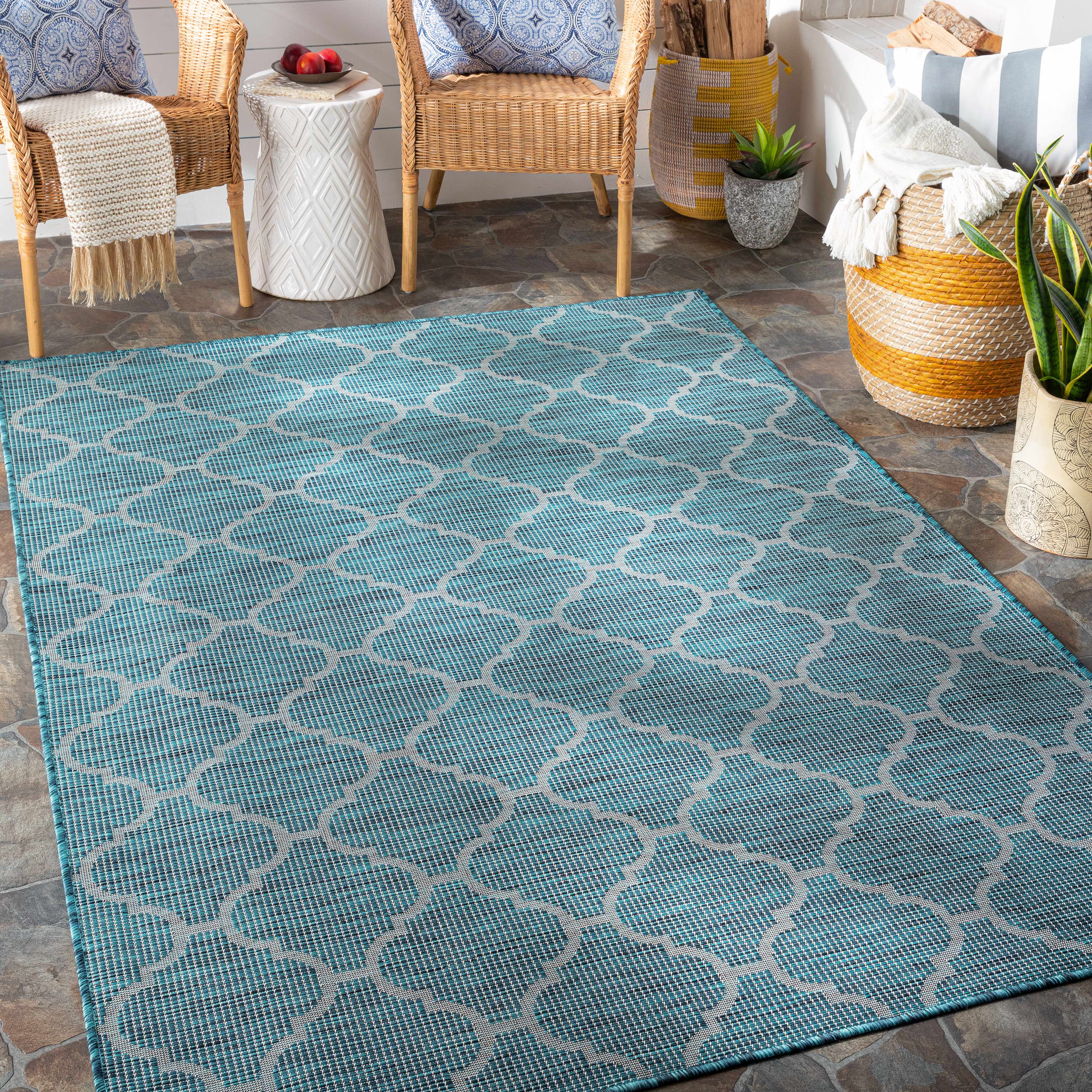 Bowraville 5'1in x 7' Outdoor Area Rug - Hauteloom