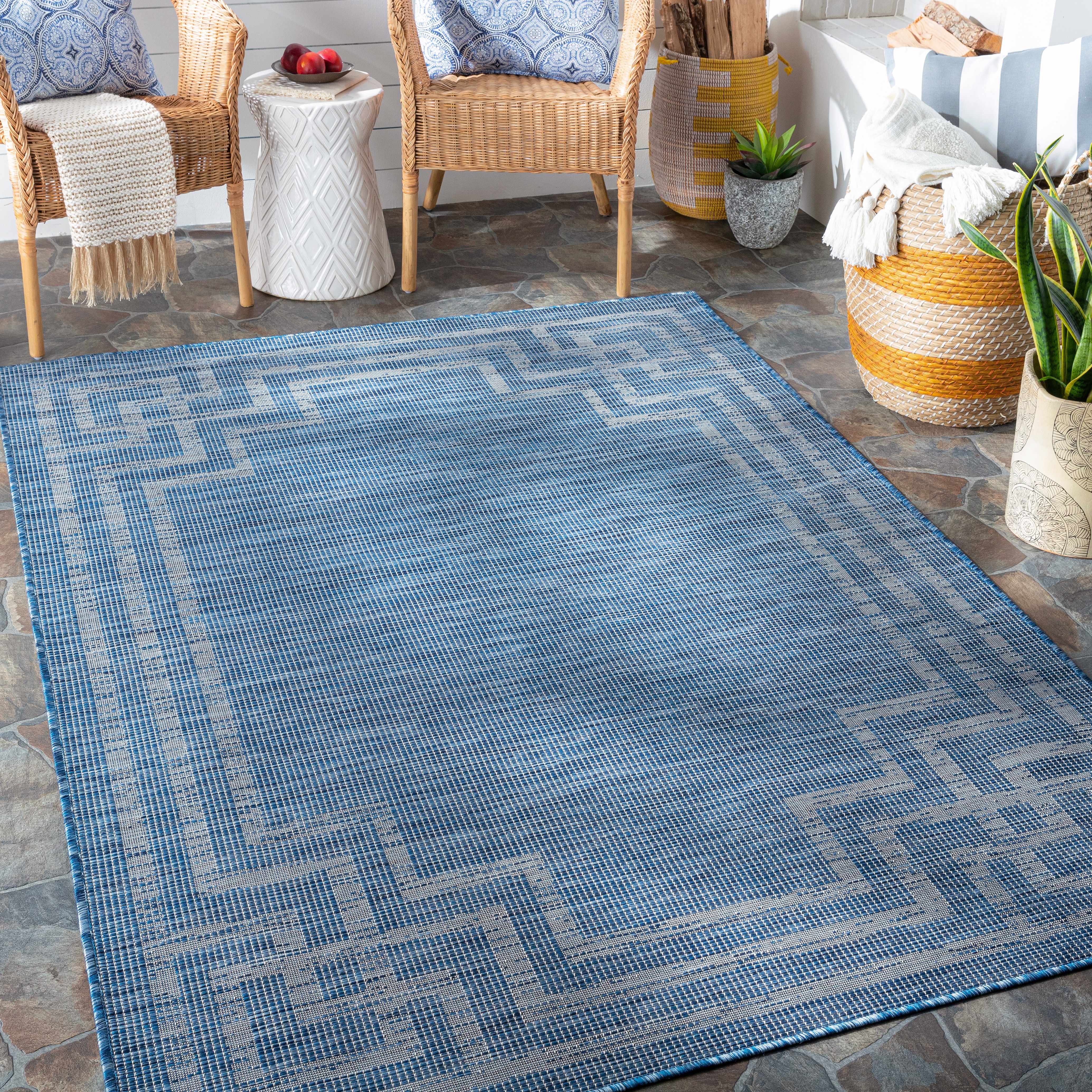 Corlette 5'1in x 7' Outdoor Area Rug - Hauteloom
