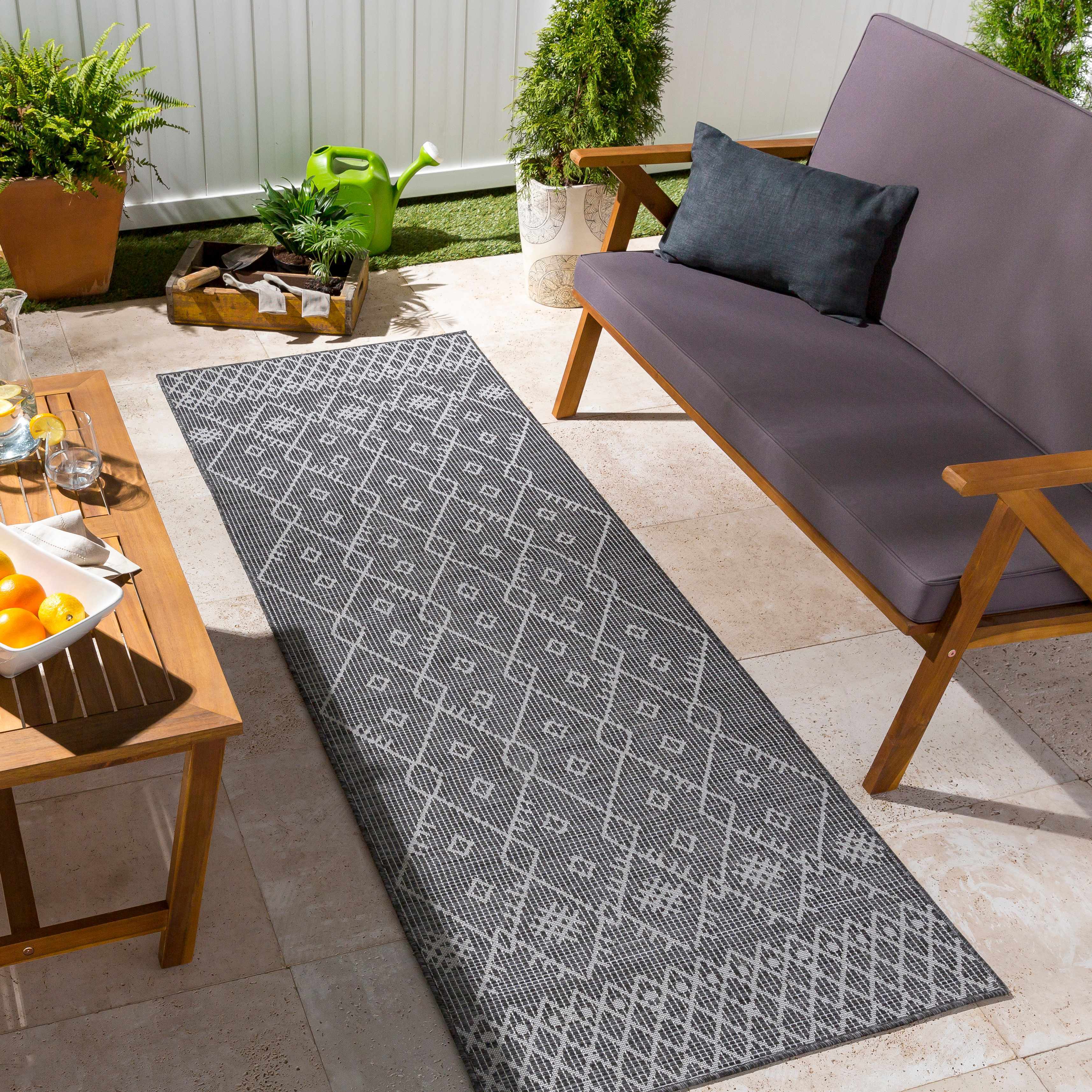 Lorena 2'6in x 7'3in Outdoor Runner - Hauteloom