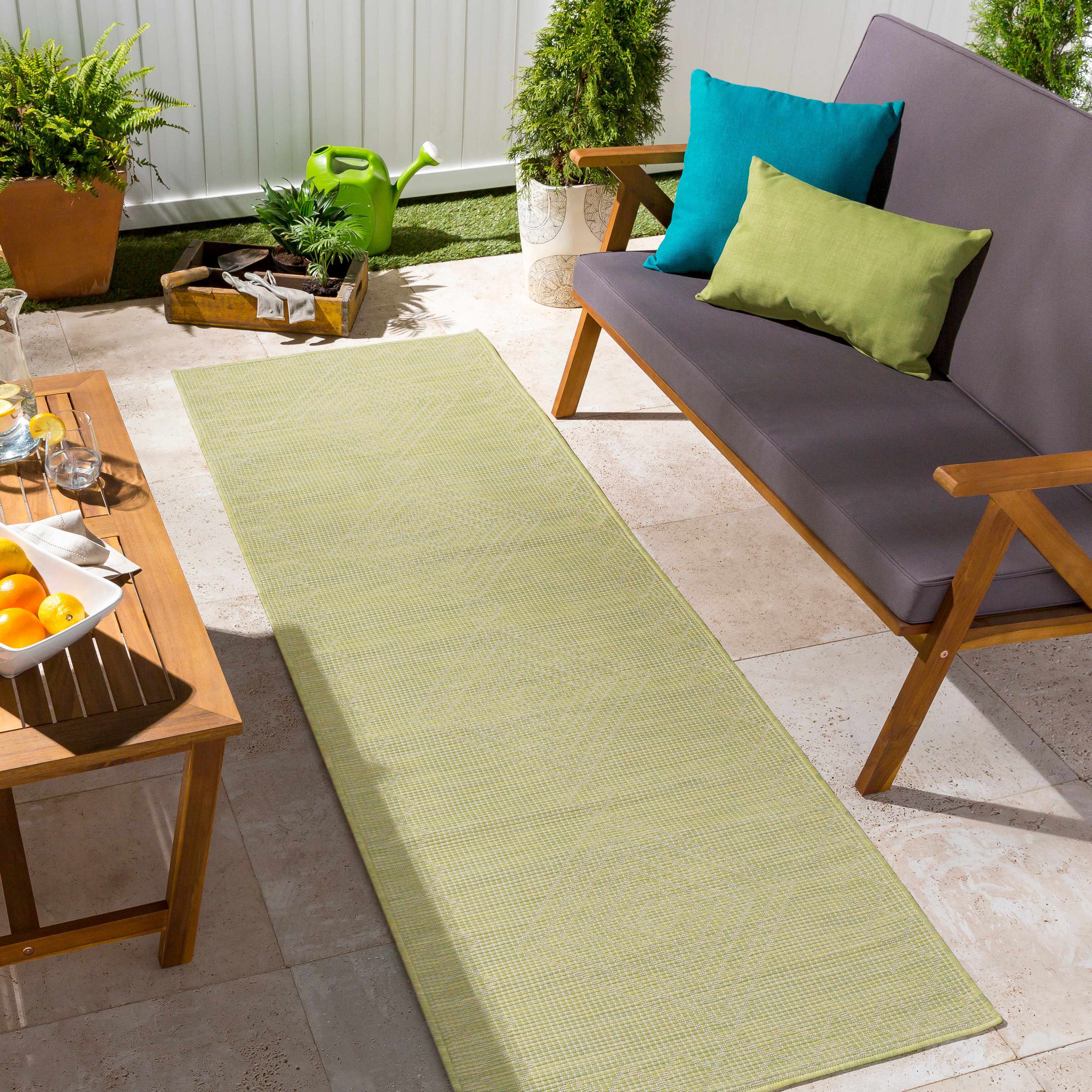 Oolitic 2'6in x 7'3in Outdoor Runner - Hauteloom