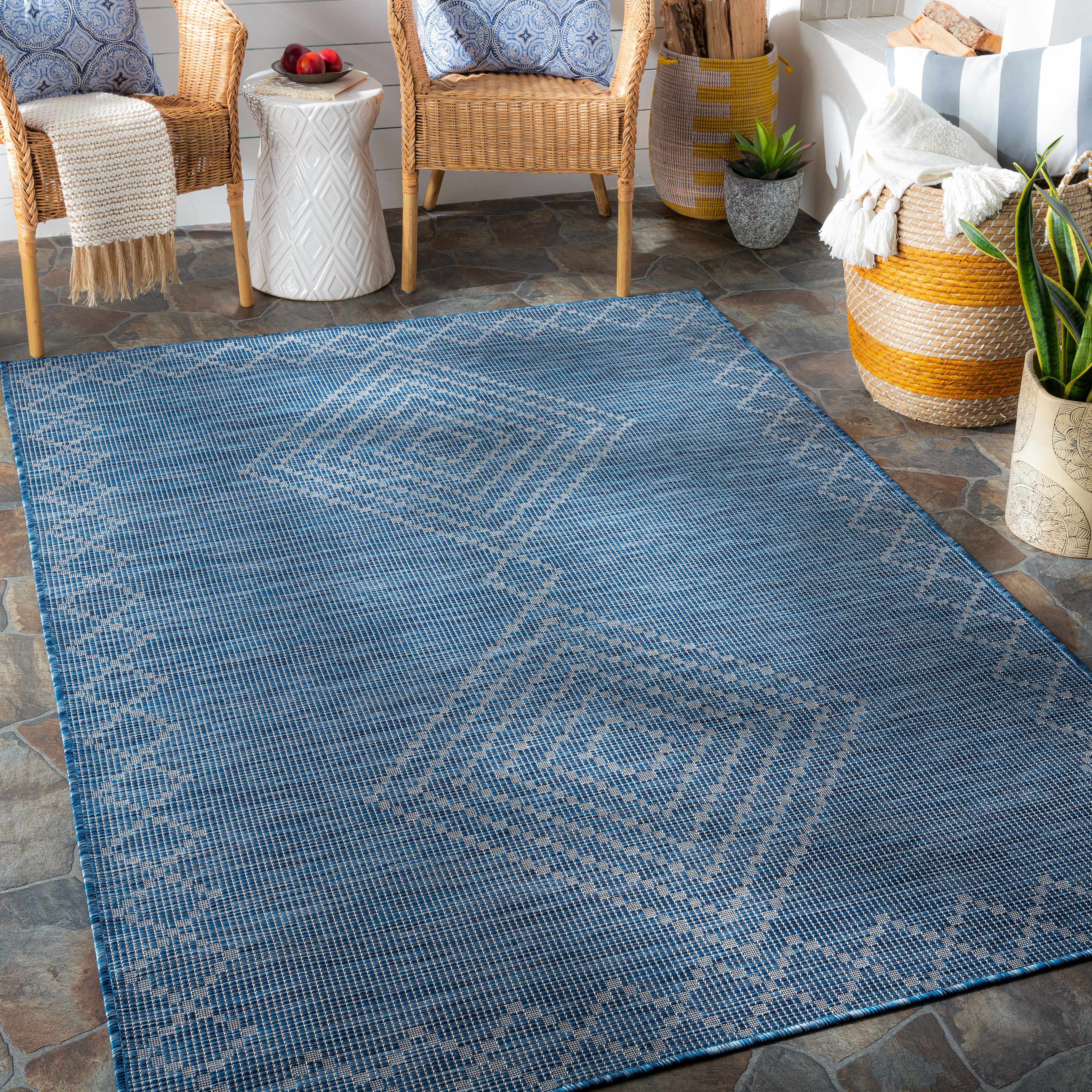 Pimlico 6'4in x 9' Outdoor Area Rug - Hauteloom