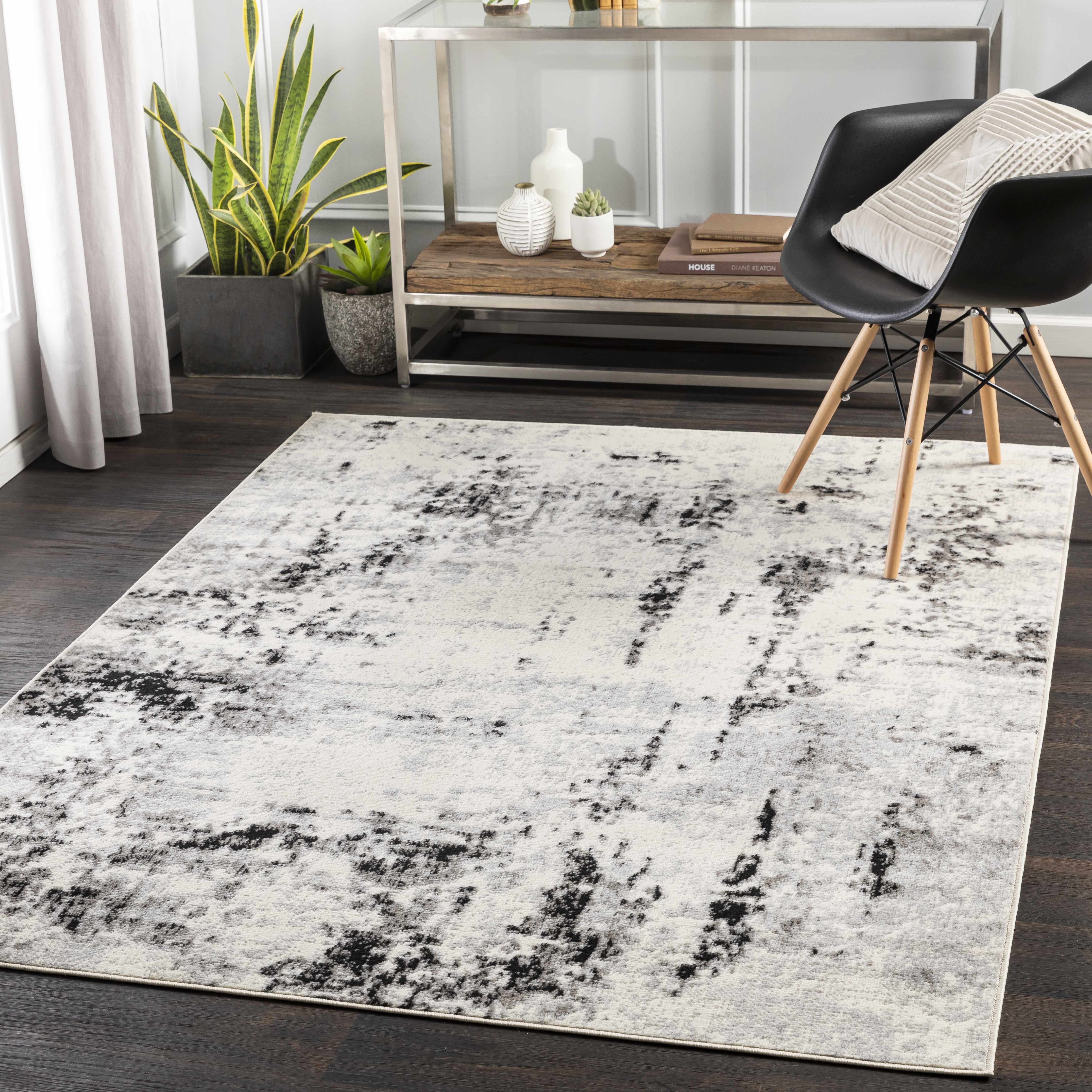 Swansboro 6'7in x 9' Modern Area Rug - Hauteloom