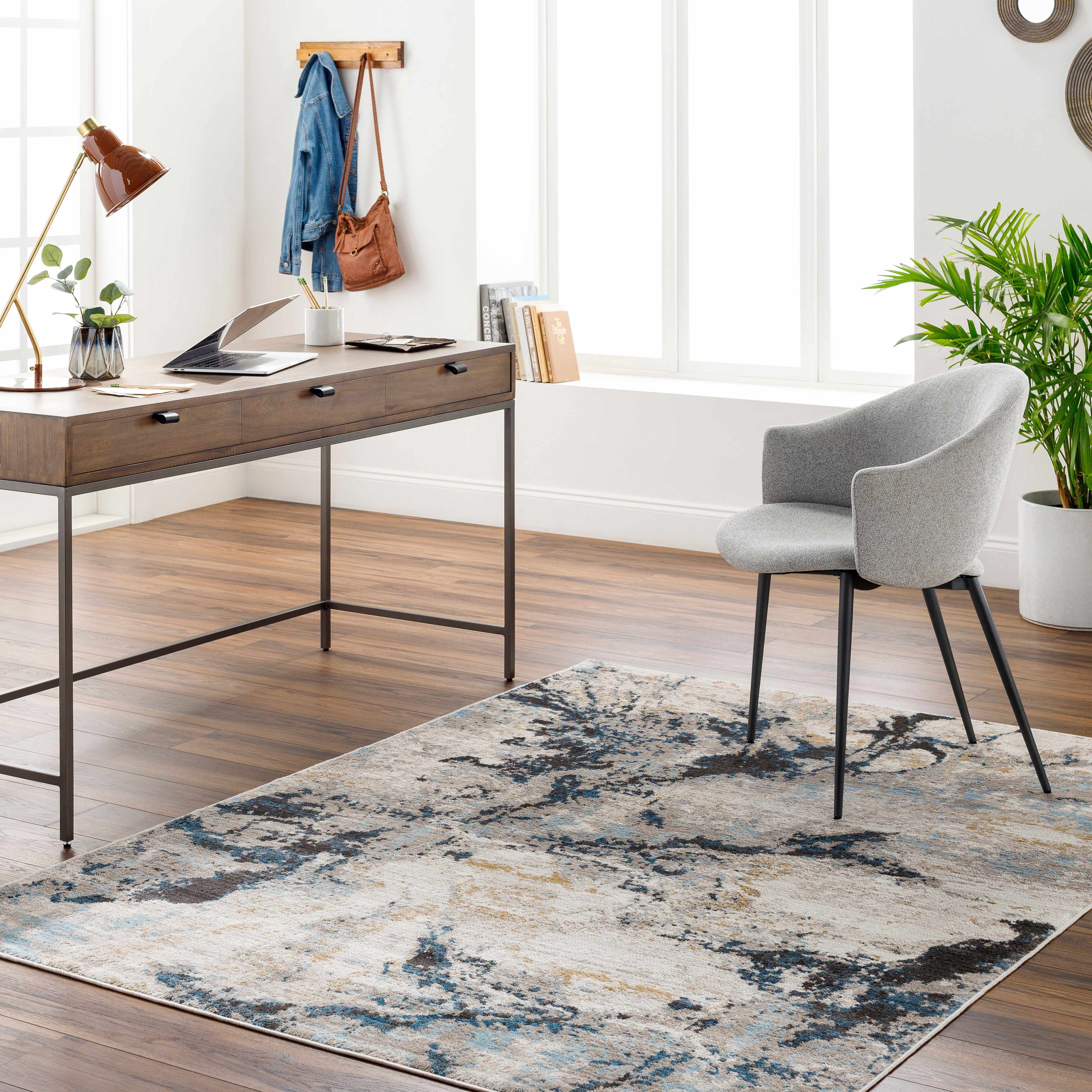 Gamze 6'7in x 9' Area Rug - Hauteloom