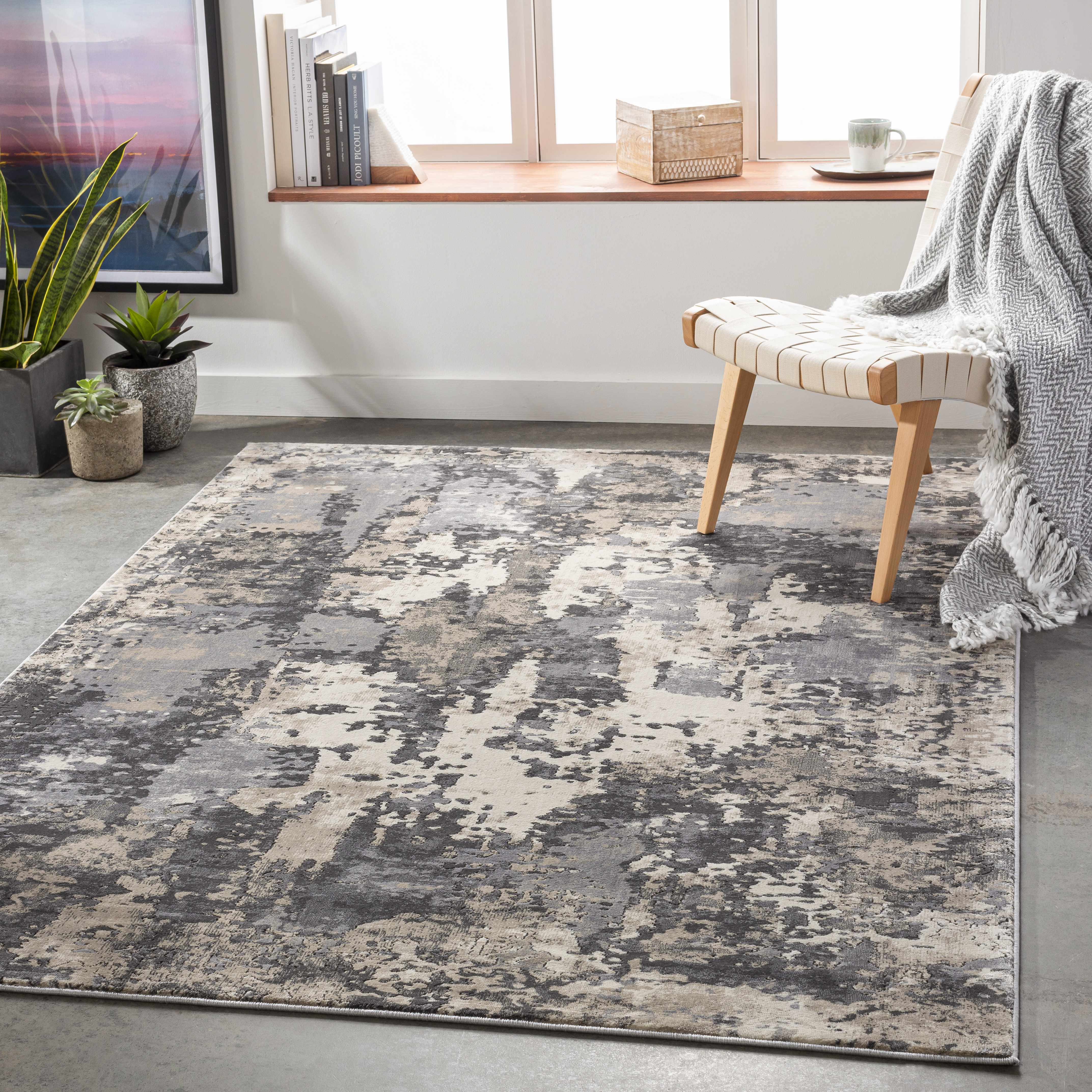 Hollowayville 9' x 12'4in Modern Area Rug - Hauteloom