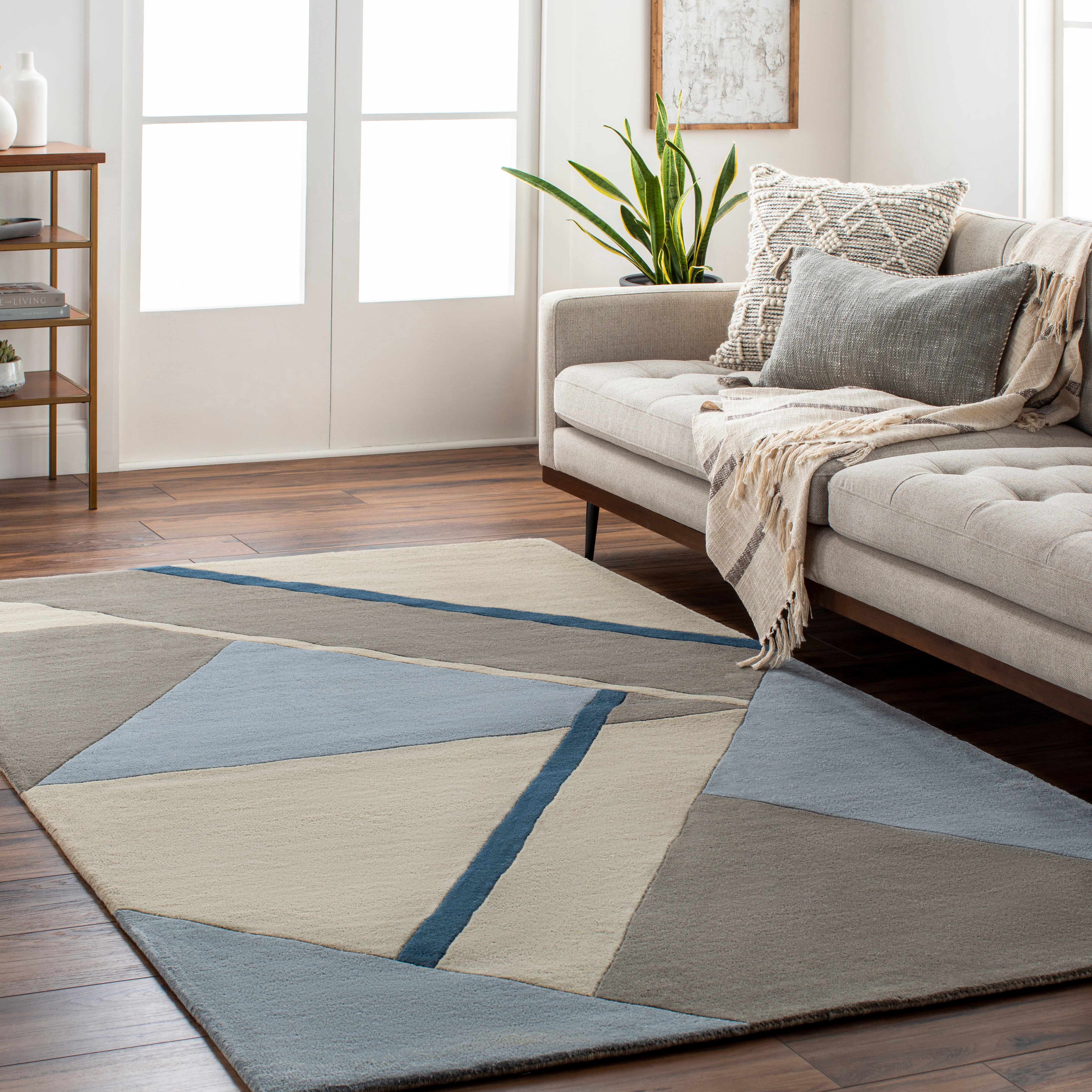 Kolumbug 3' x 5' Modern Geometric Contemporary Bohemian Abstract Wool Area Rug - Hauteloom