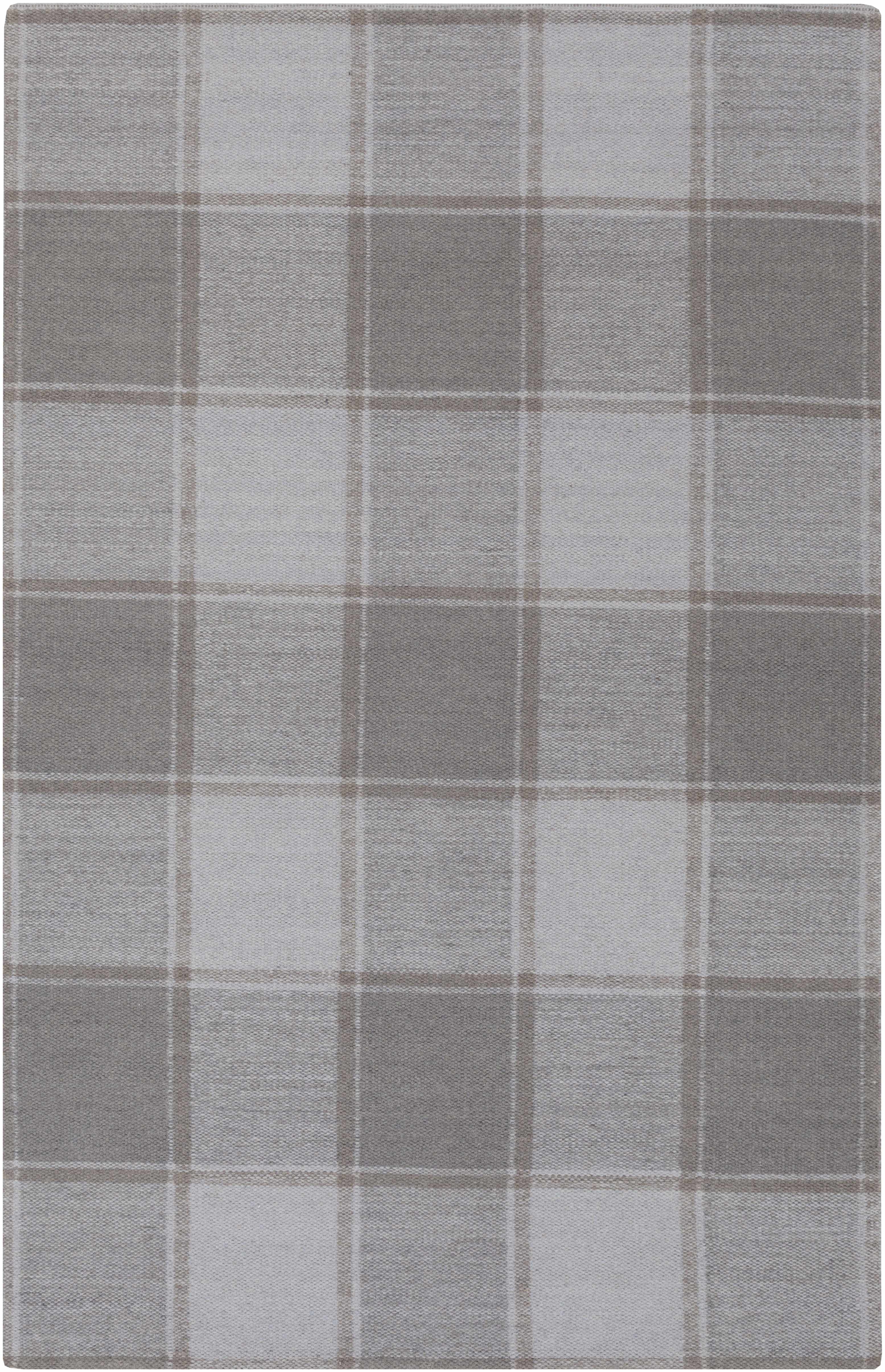 Buckfastleigh 4' x 6' Geometric Solid Stripes Bohemian Wool Area Rug - Hauteloom