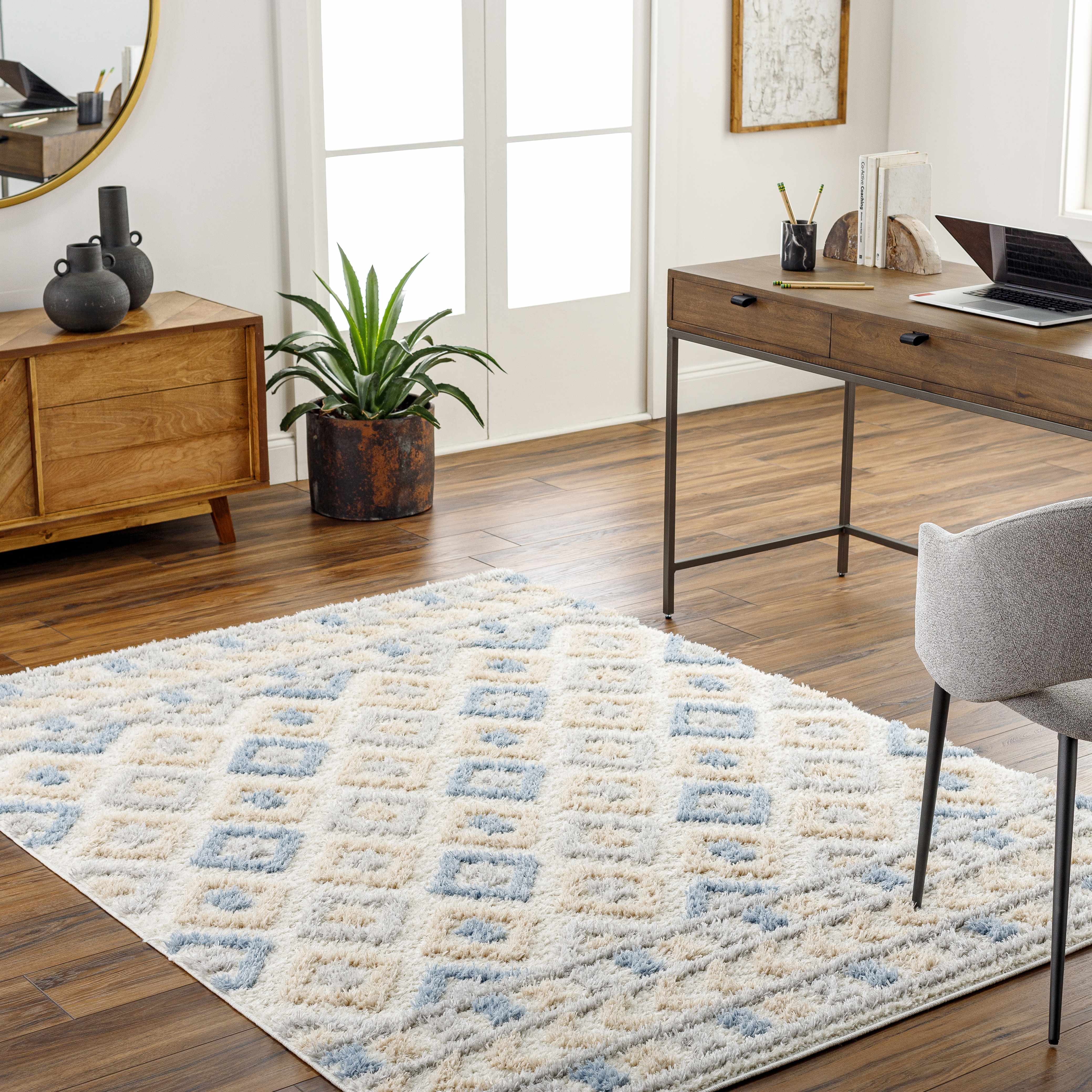 Felix 5'3in x 7' Area Rug - Hauteloom